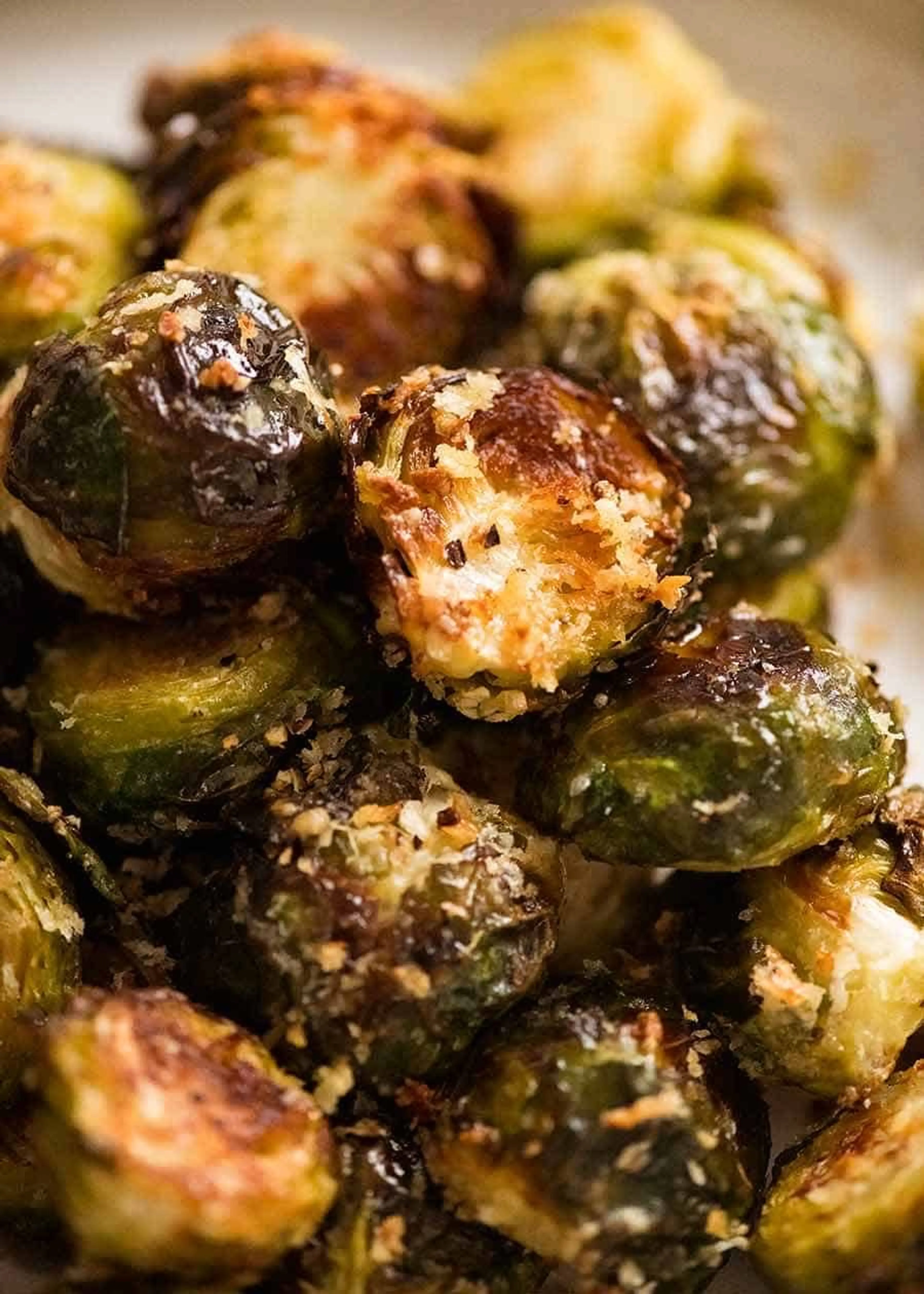 Parmesan Garlic Roasted Brussels Sprouts