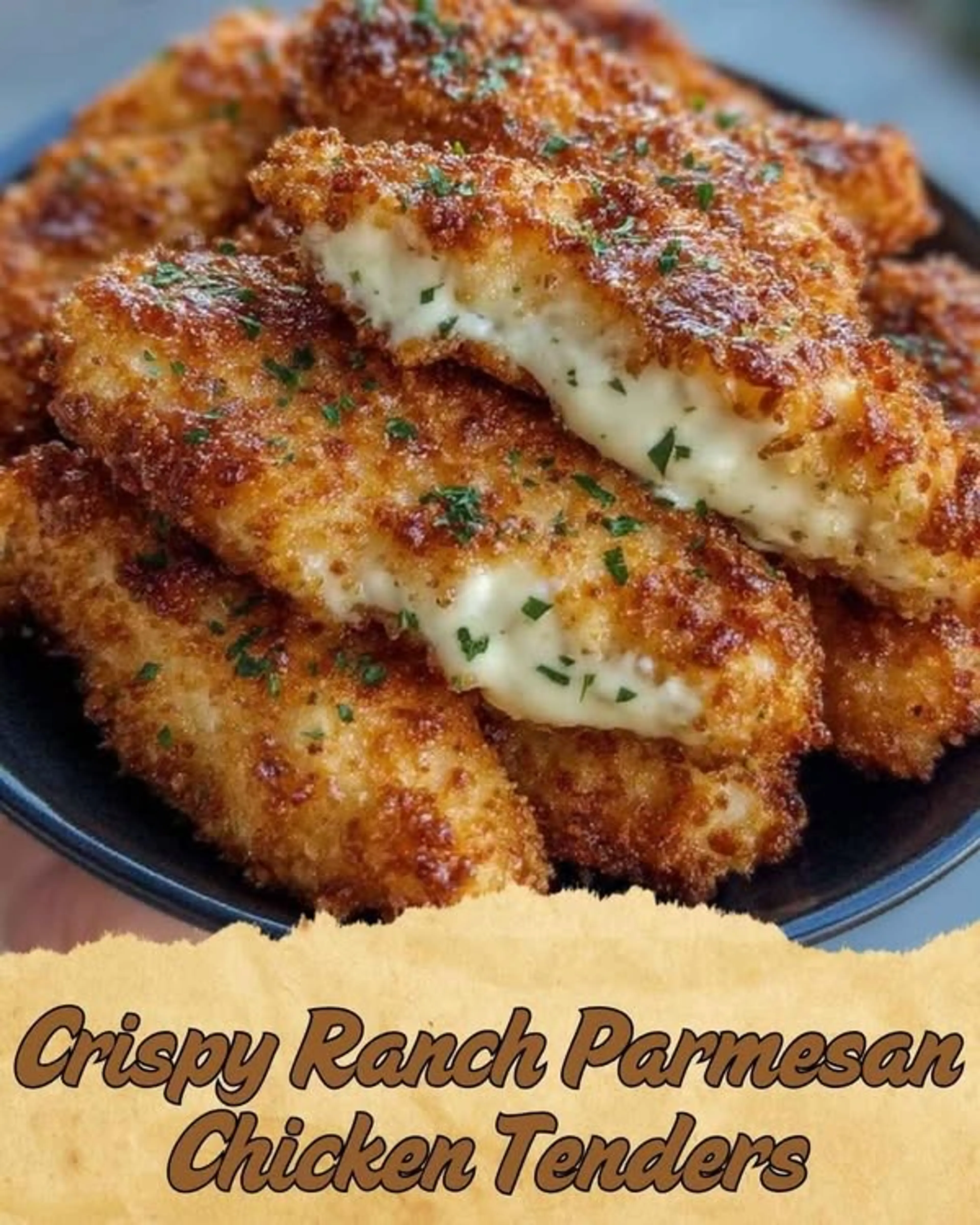 Crispy Ranch Parmesan Chicken Tenders