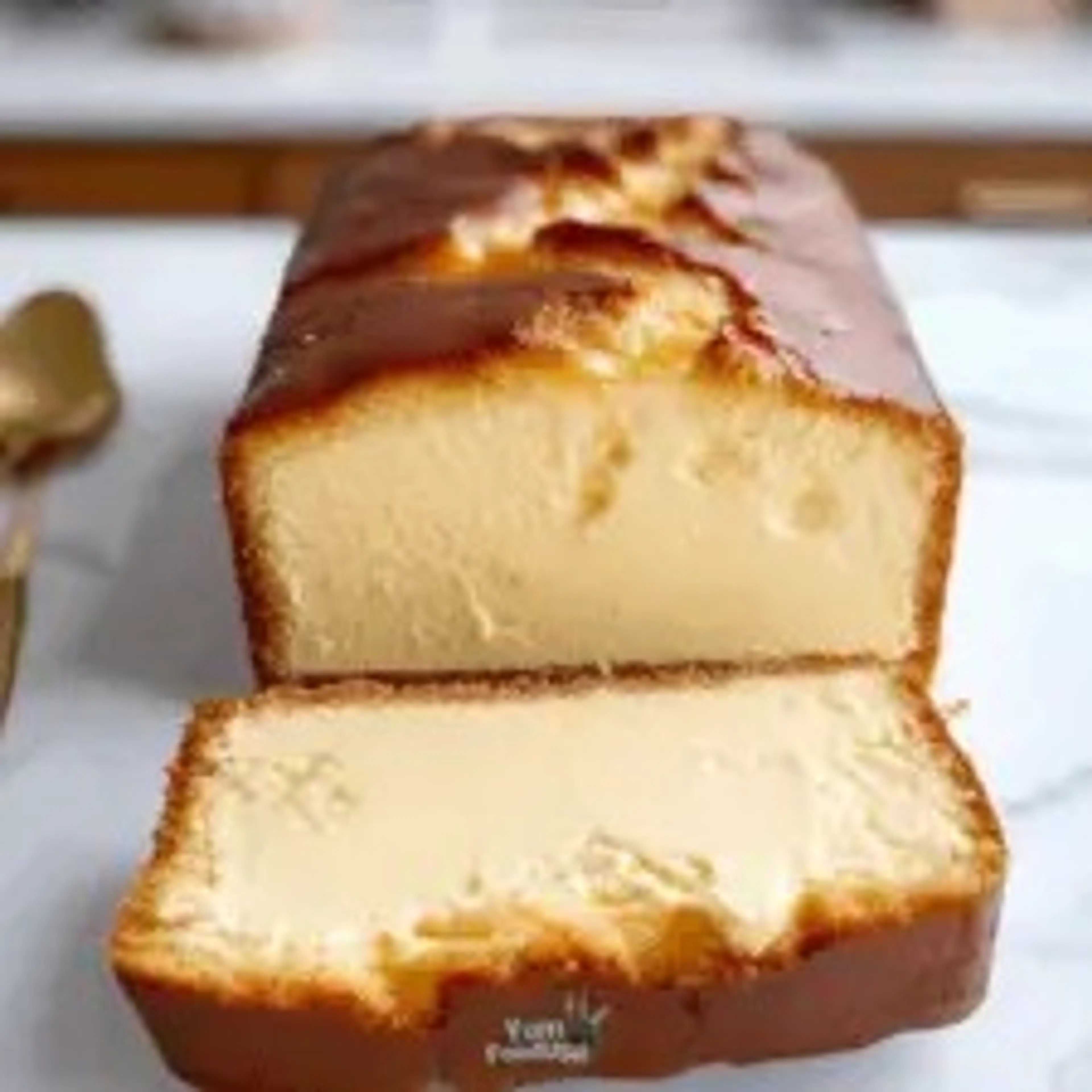 Burnt Basque Cheesecake in a Loaf Pan