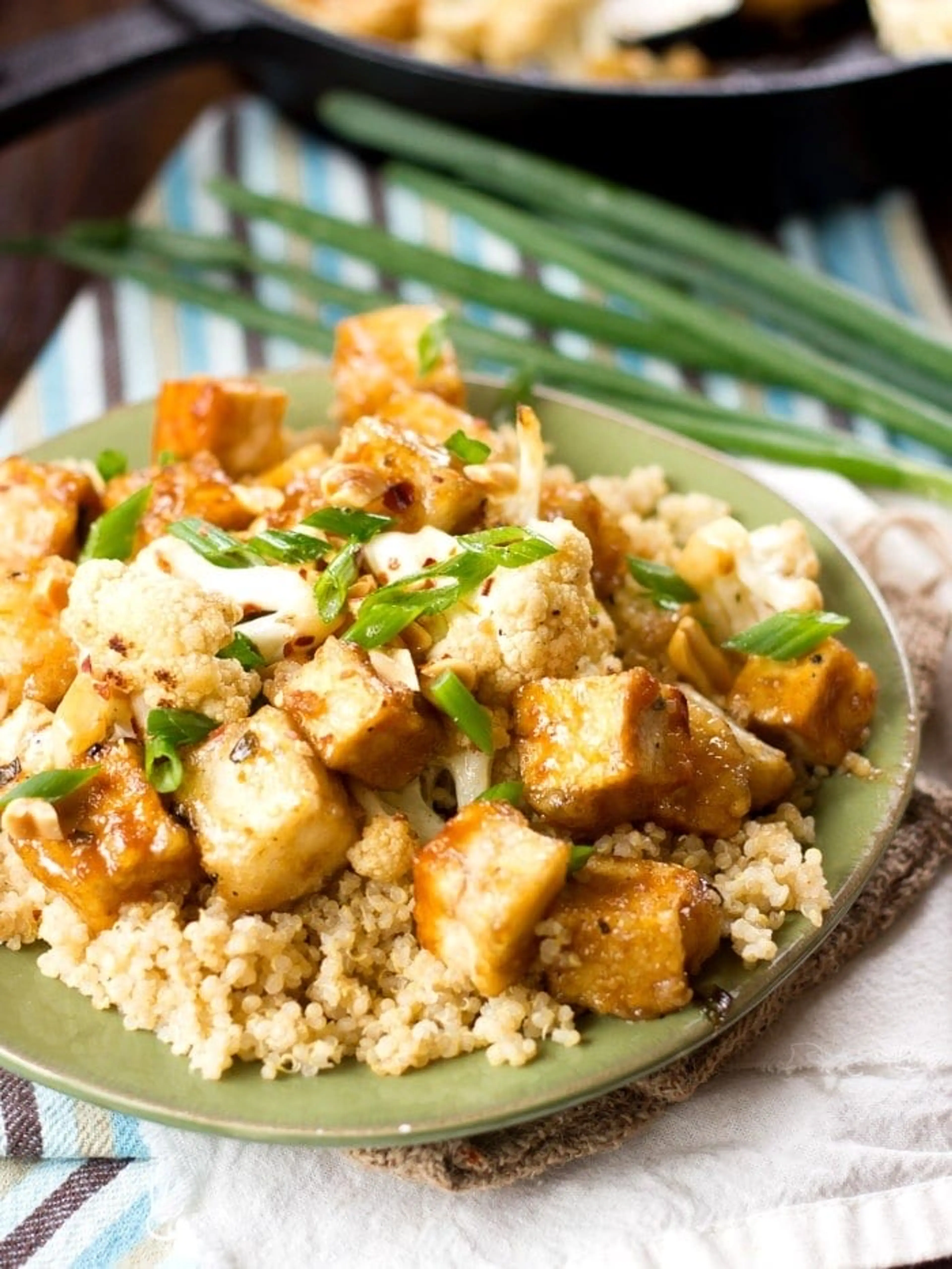 Crispy Bourbon Tofu Stir-Fry