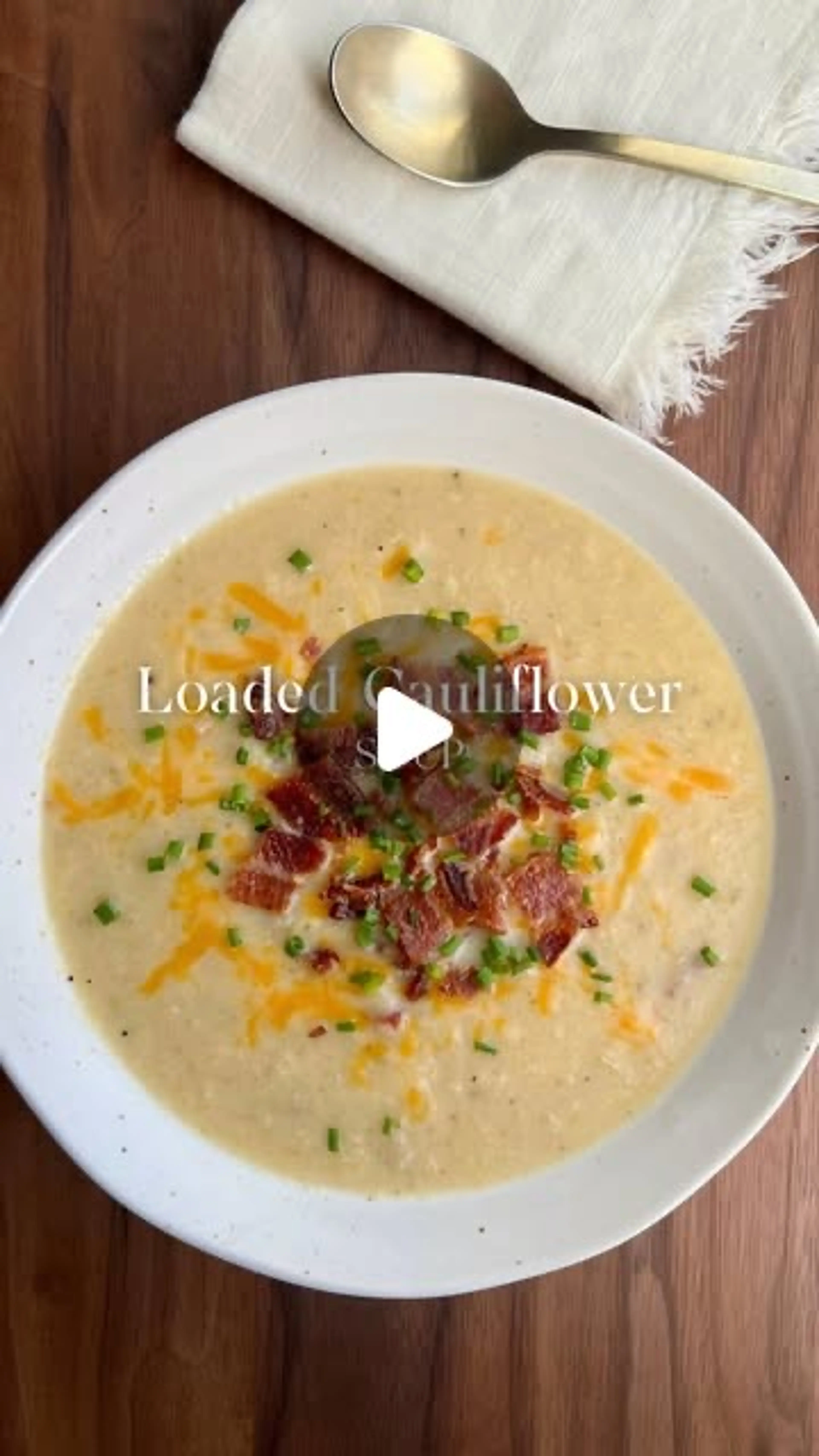 Loaded Cauliflower Soup