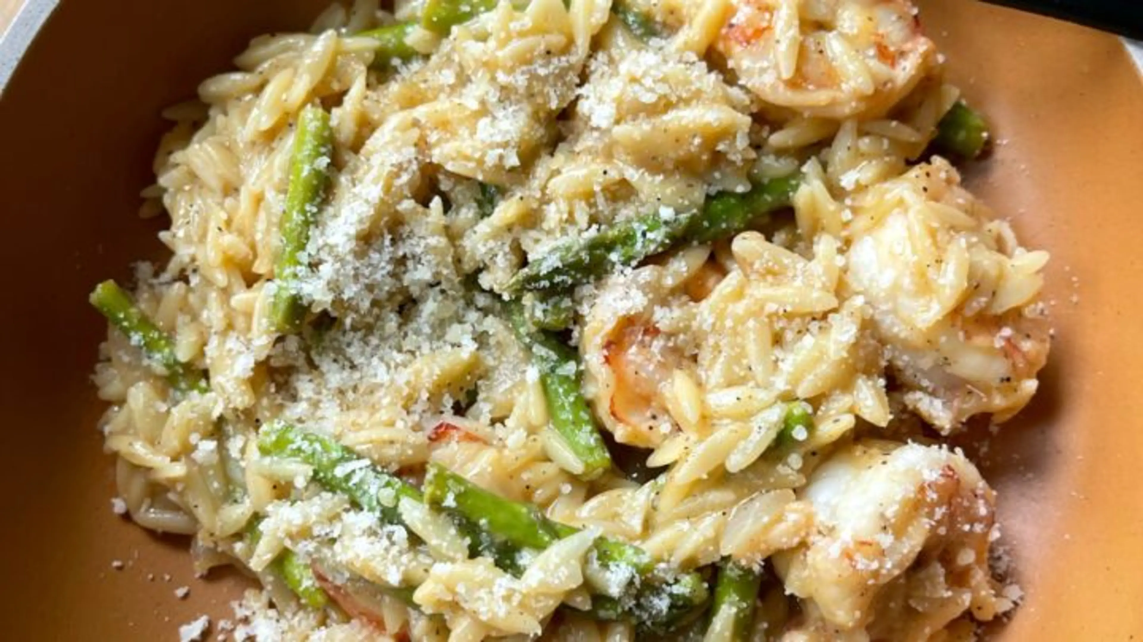 One Pot Lemon Shrimp Orzo