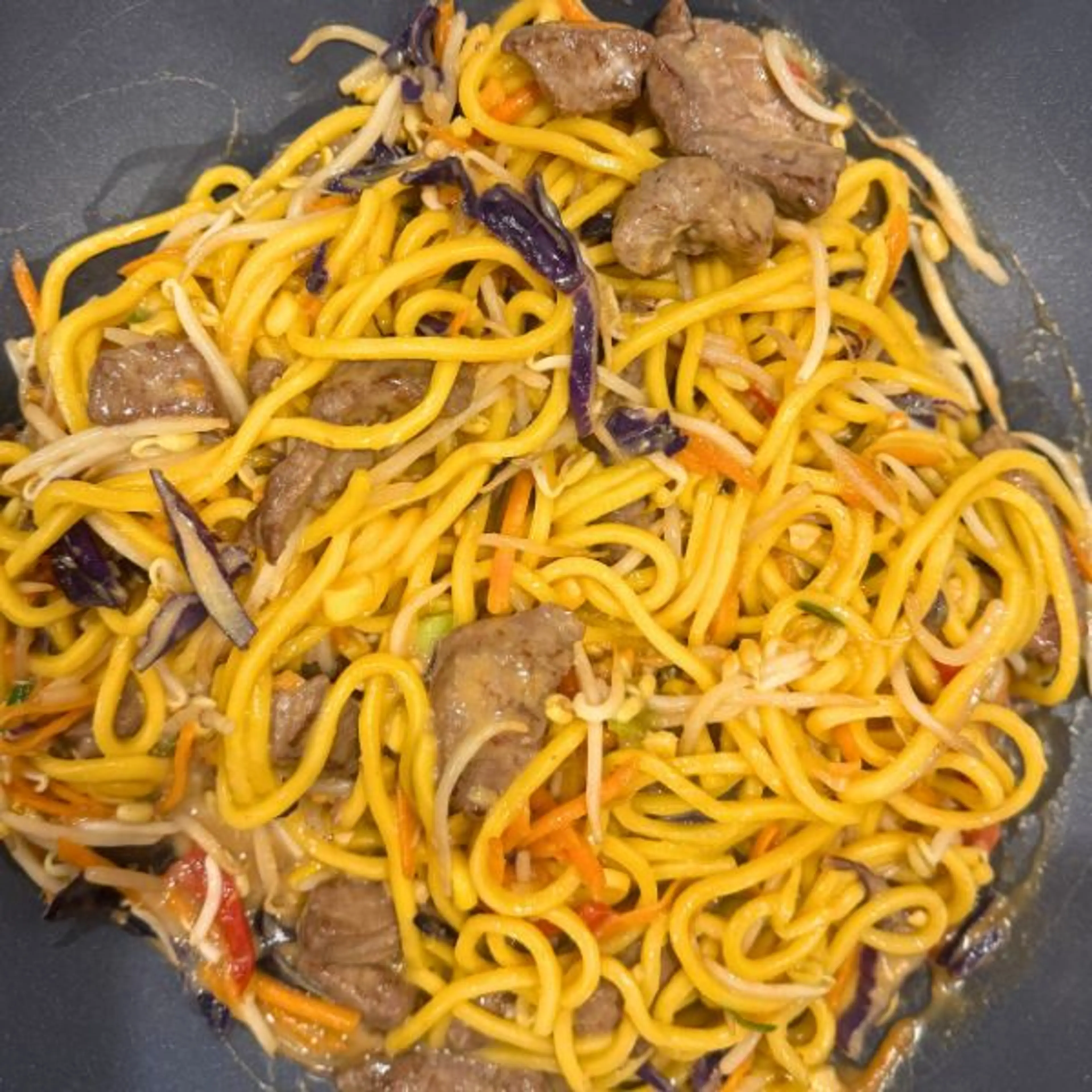 Peanut Butter Beef Noodles