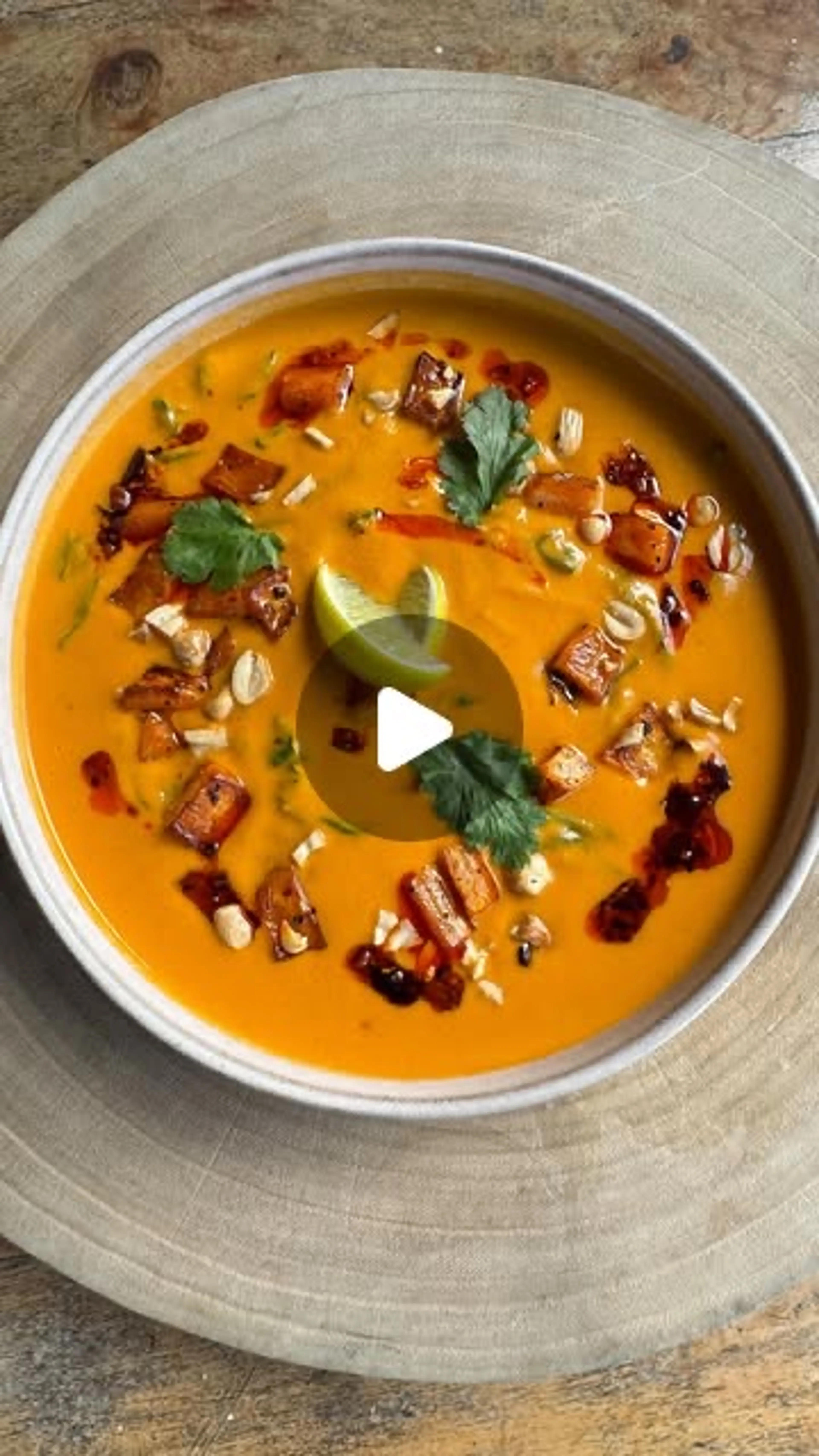Sweet Potato + Peanut Butter Soup
