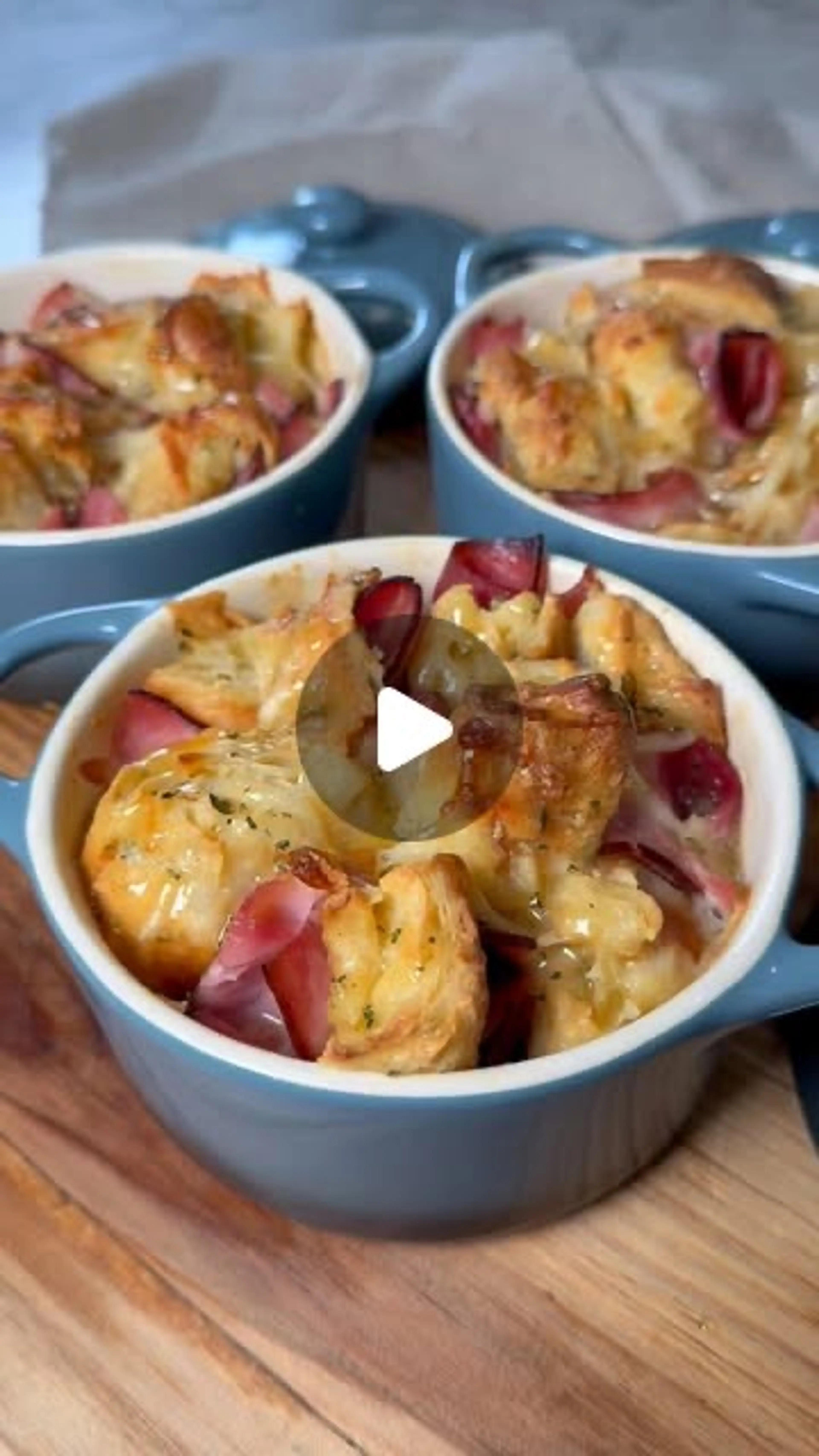 Ham & Cheese Croissant Bake