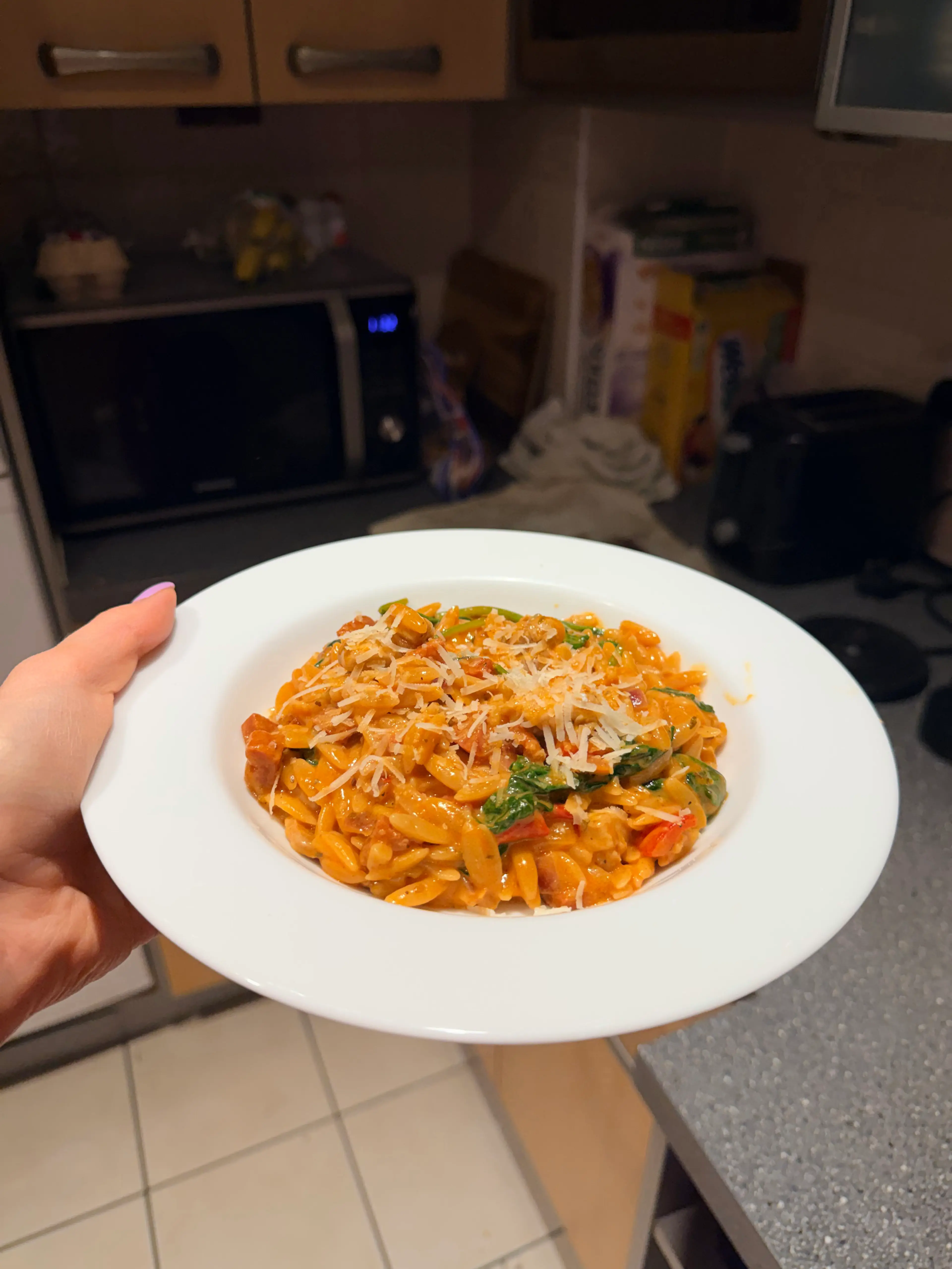 Paprika Chicken & Chorizo Orzo