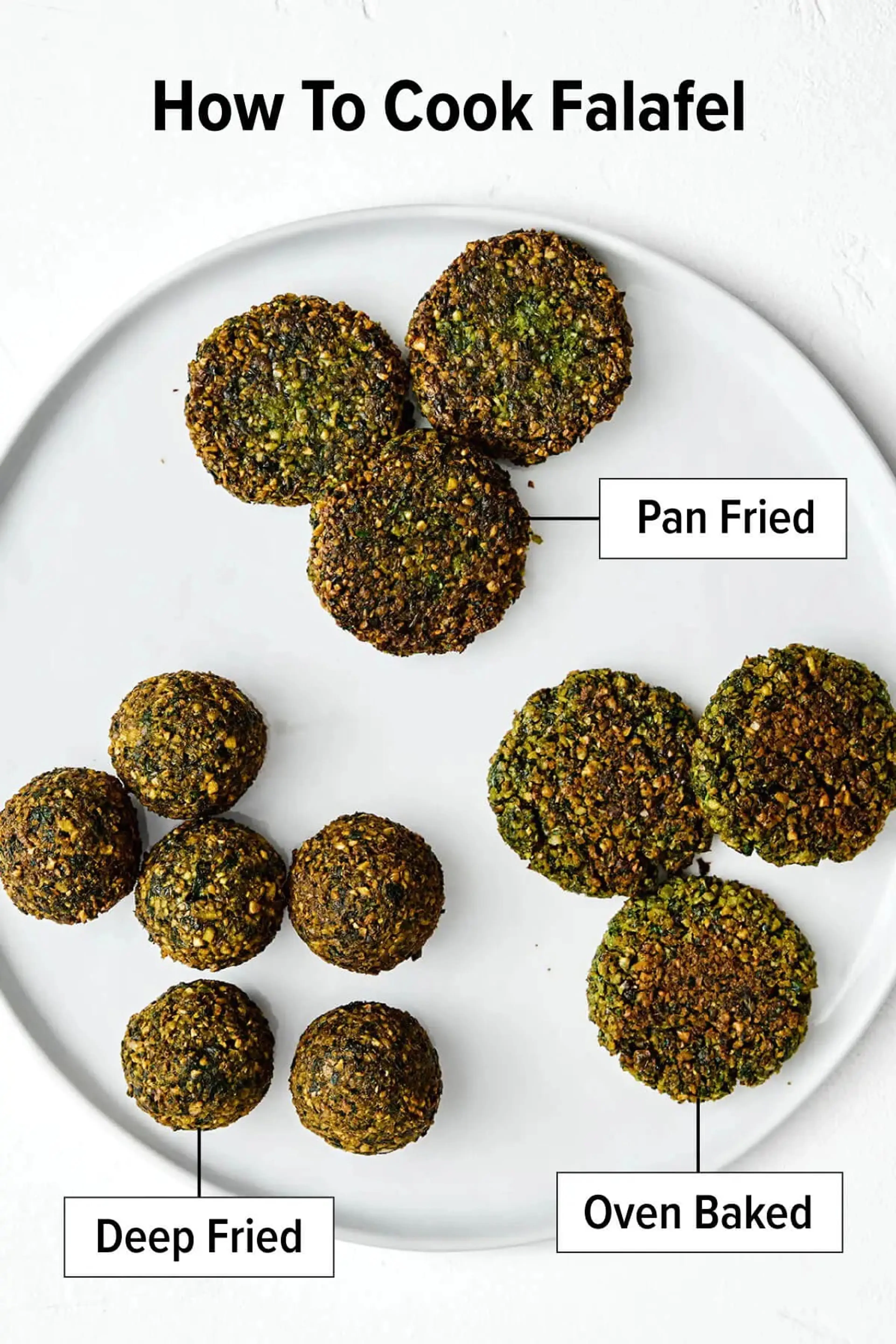 Downshiftology Falafels (fried or baked)