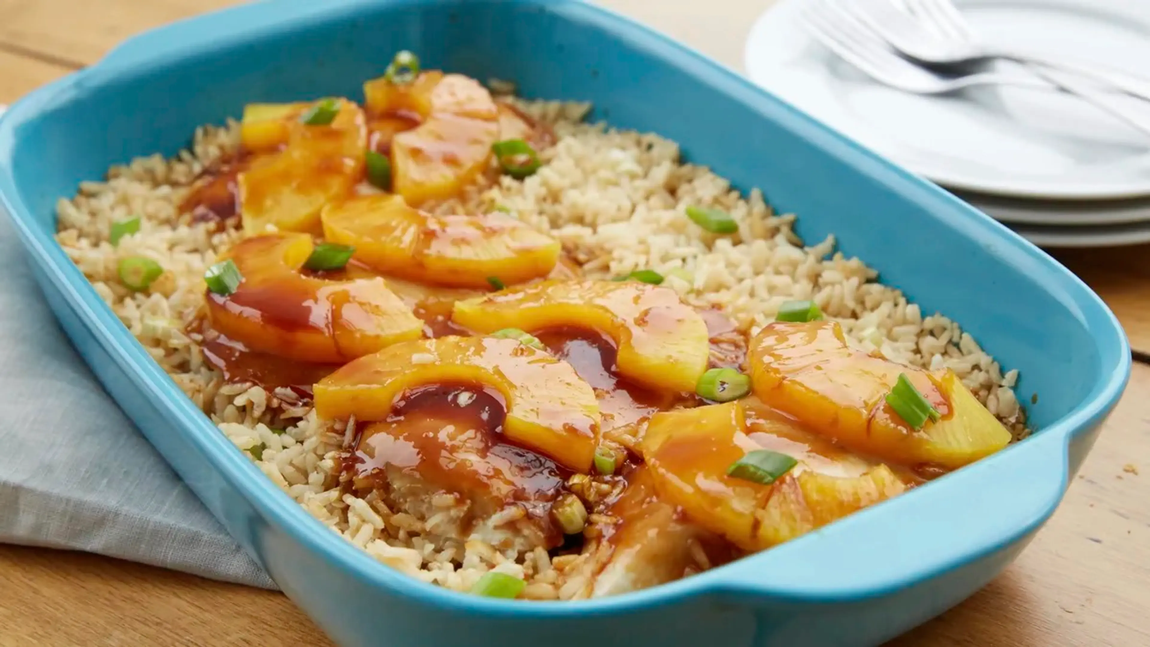 One Dish Hawaiian Chicken Bake