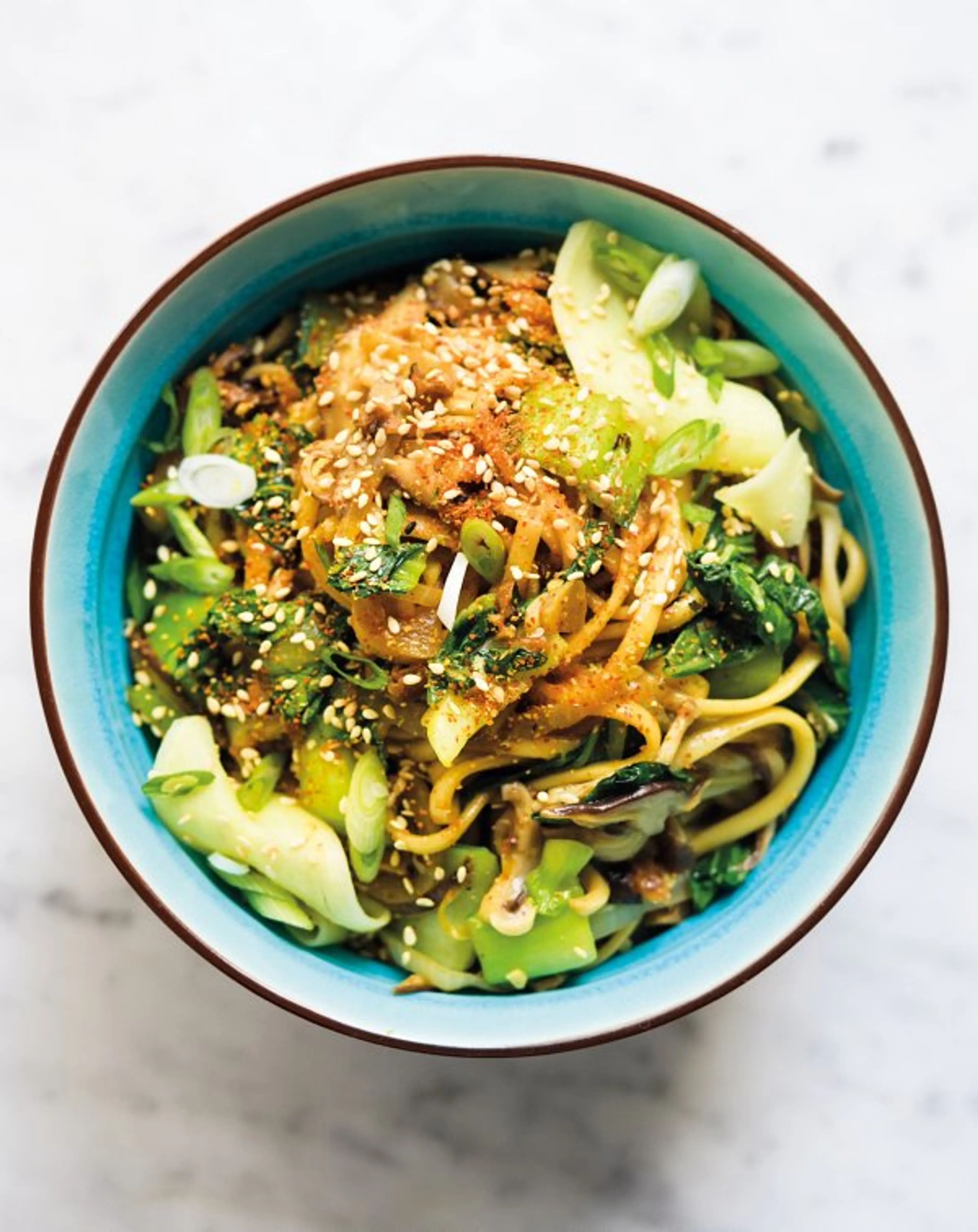 Yakiudon with Pickled Ginger