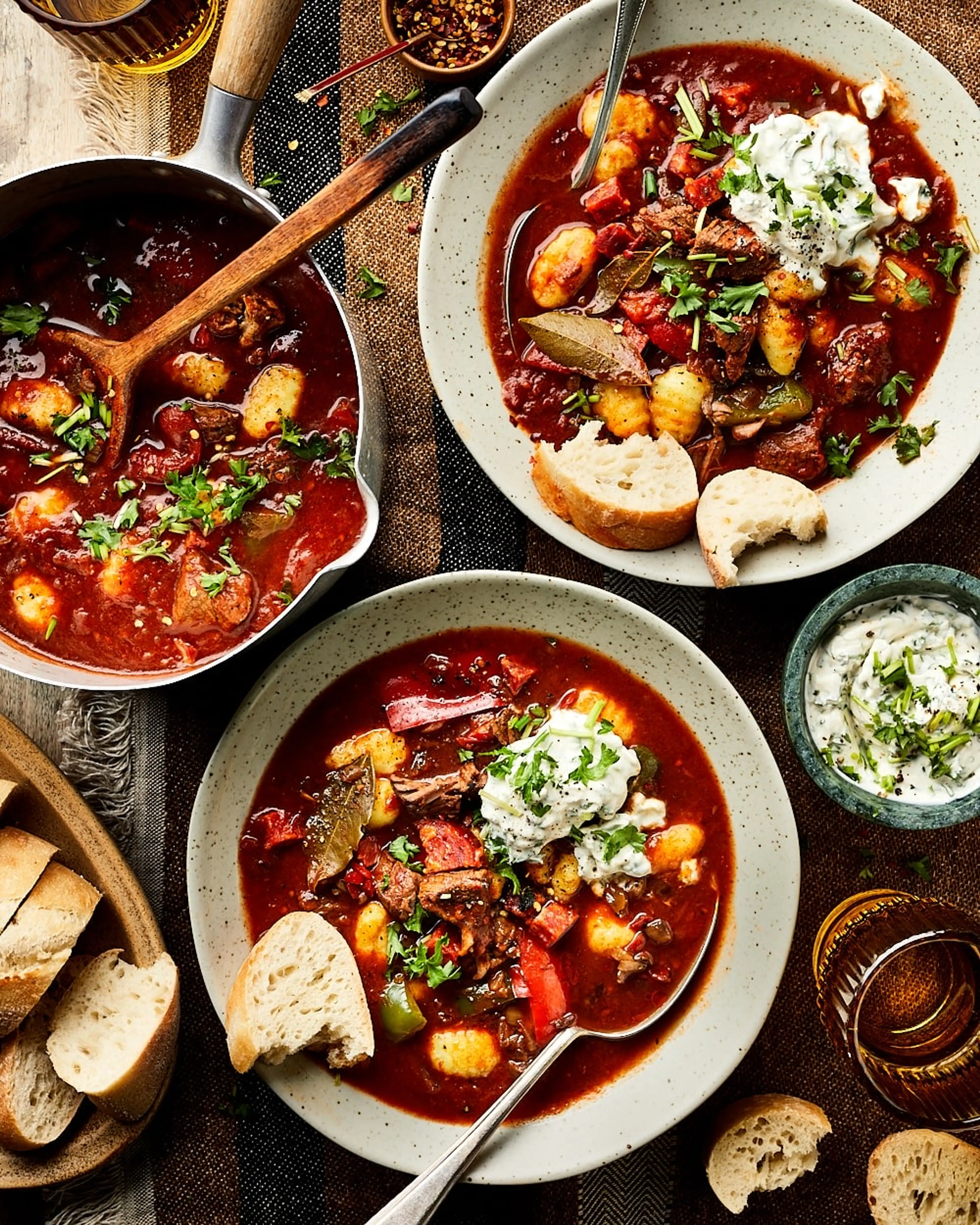 Goulashsoep met gnocchi