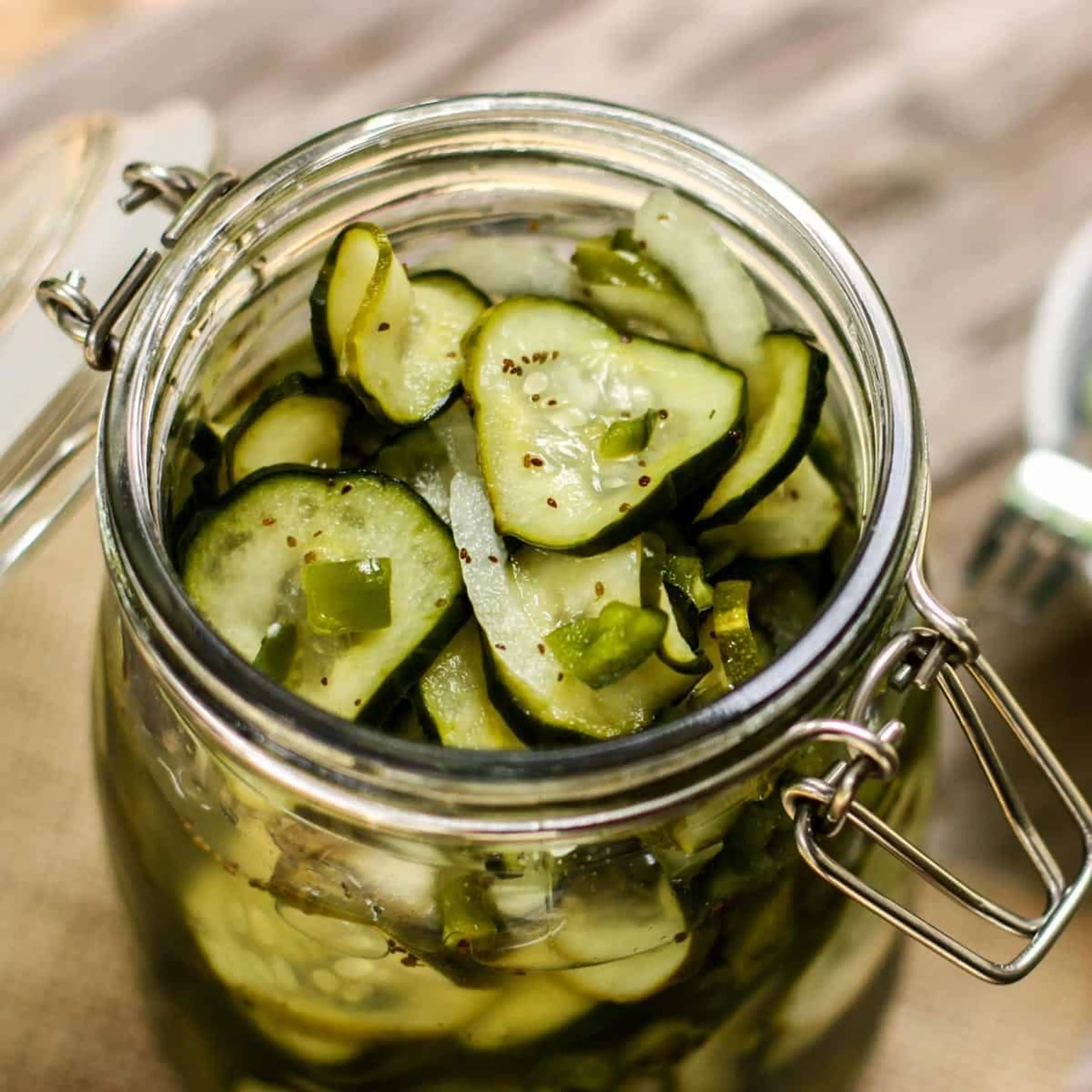 Mom’s Refrigerator Sweet Pickles