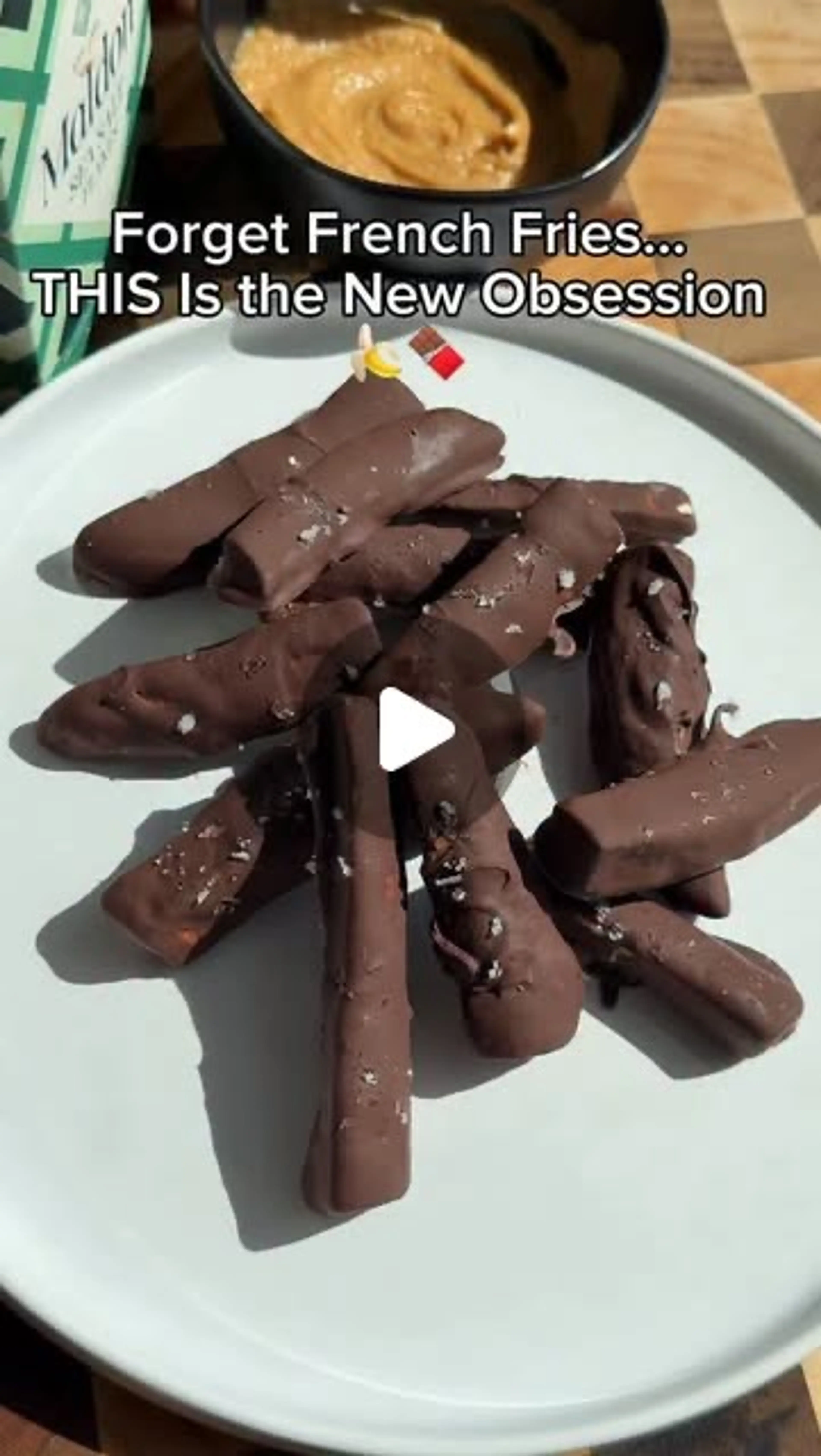 Frozen Chocolate Banana Sticks