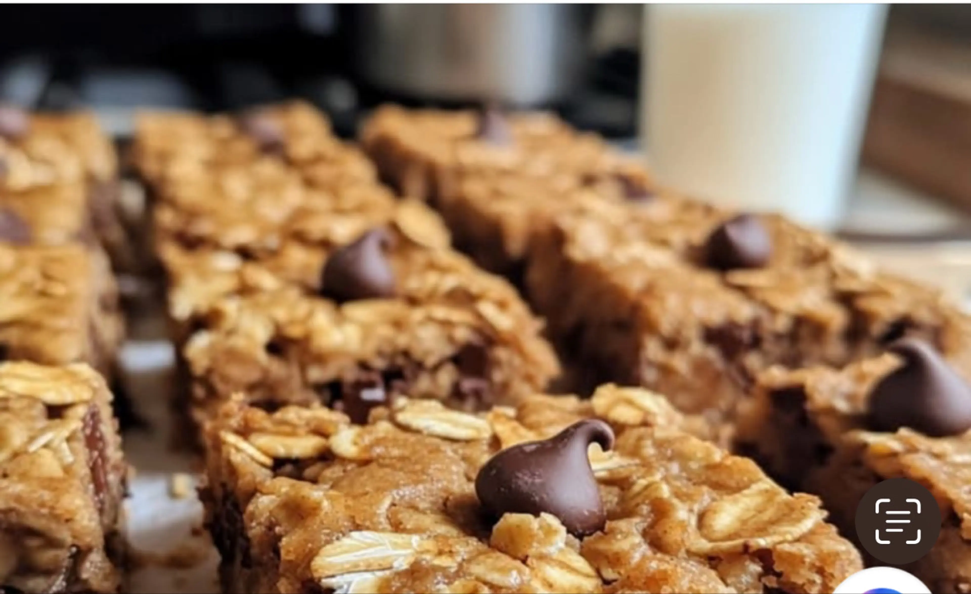 Chocolate Chip Peanut Butter Granola Cookie Bars