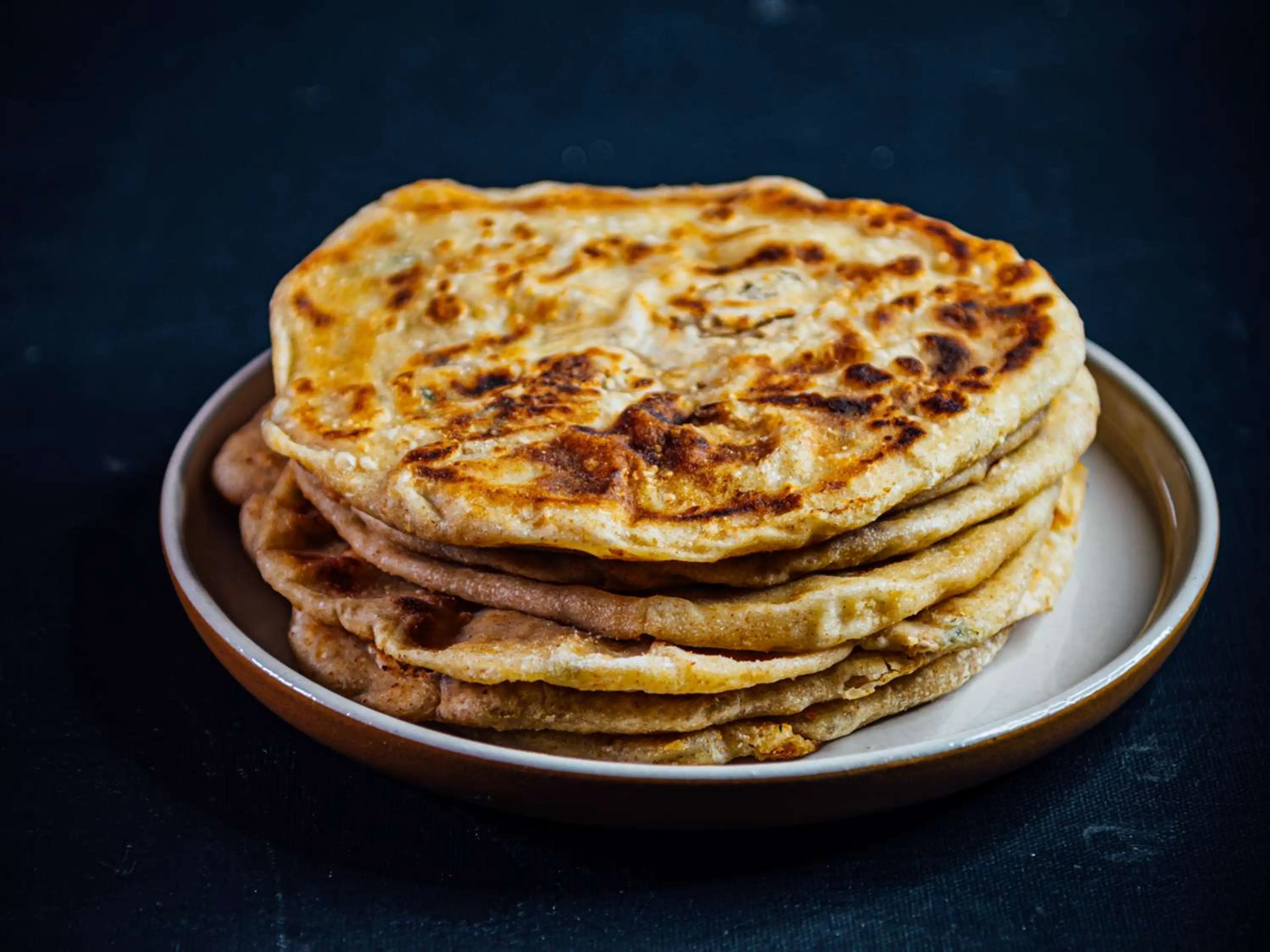 Paratha Met Aubergine In Hoisin Saus