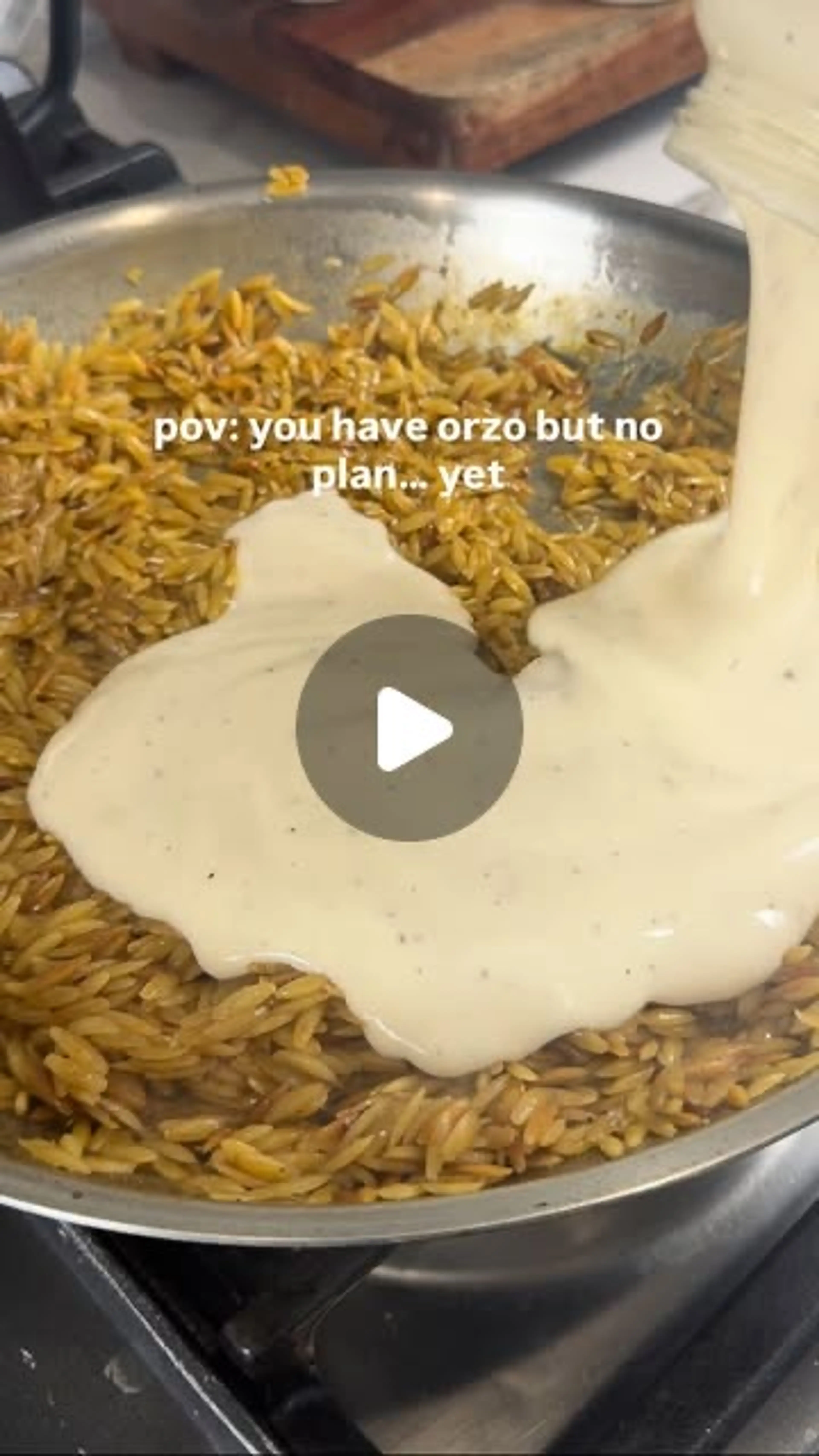 One Pot Alfredo Orzo