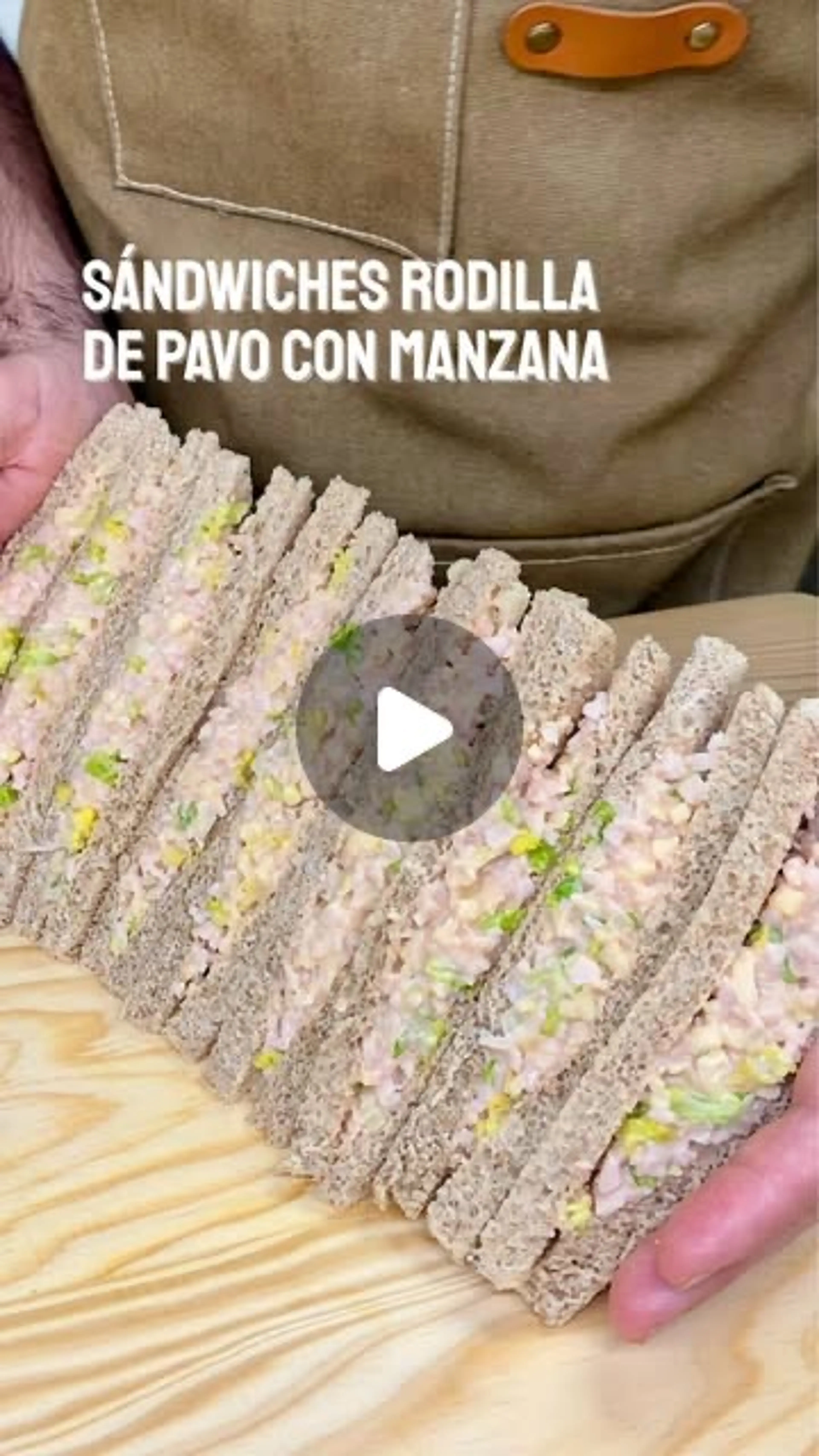 Sándwich De Pavo Con Manzana Estilo Rodilla