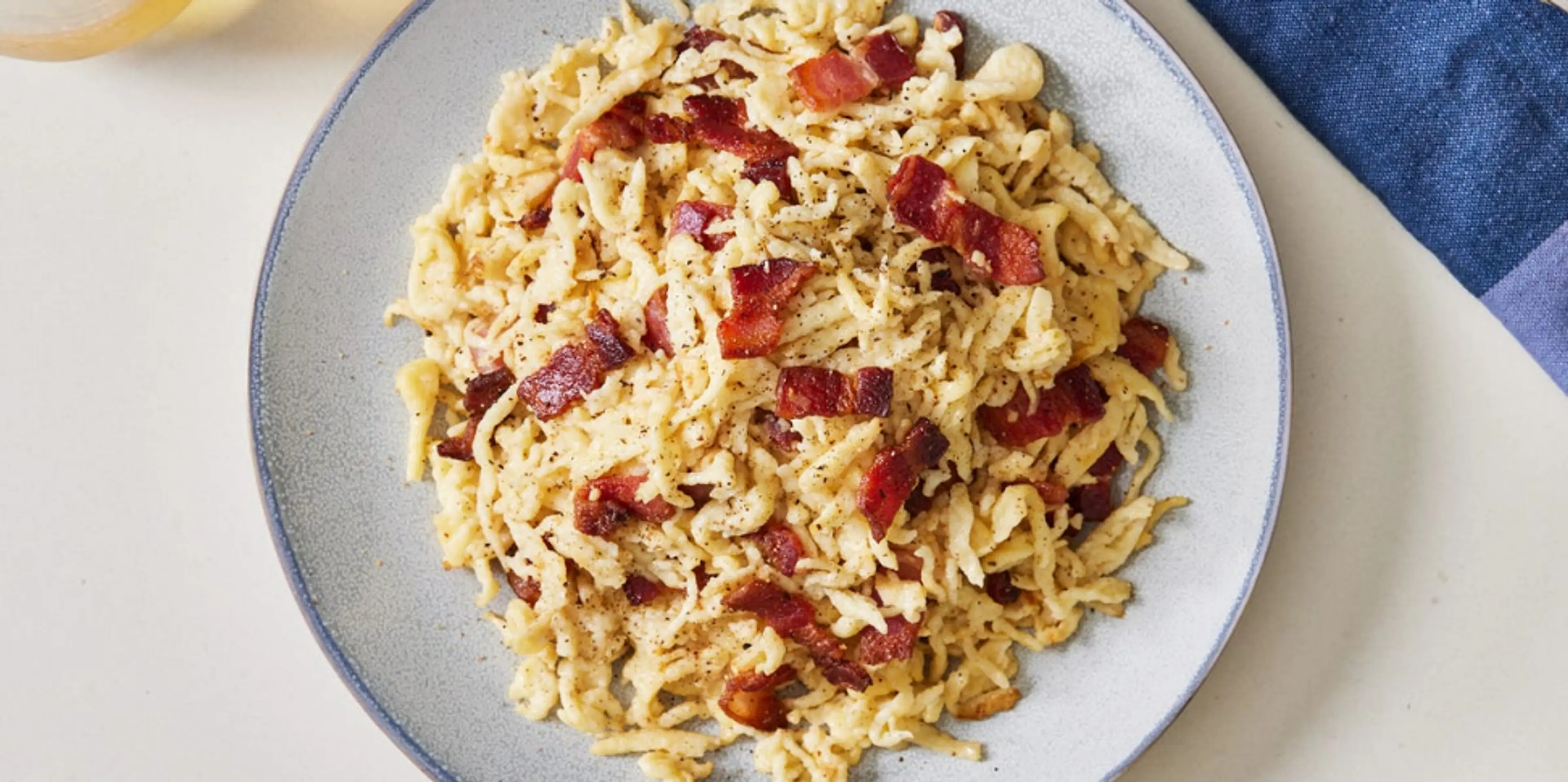 Homemade Bacon Spaetzle