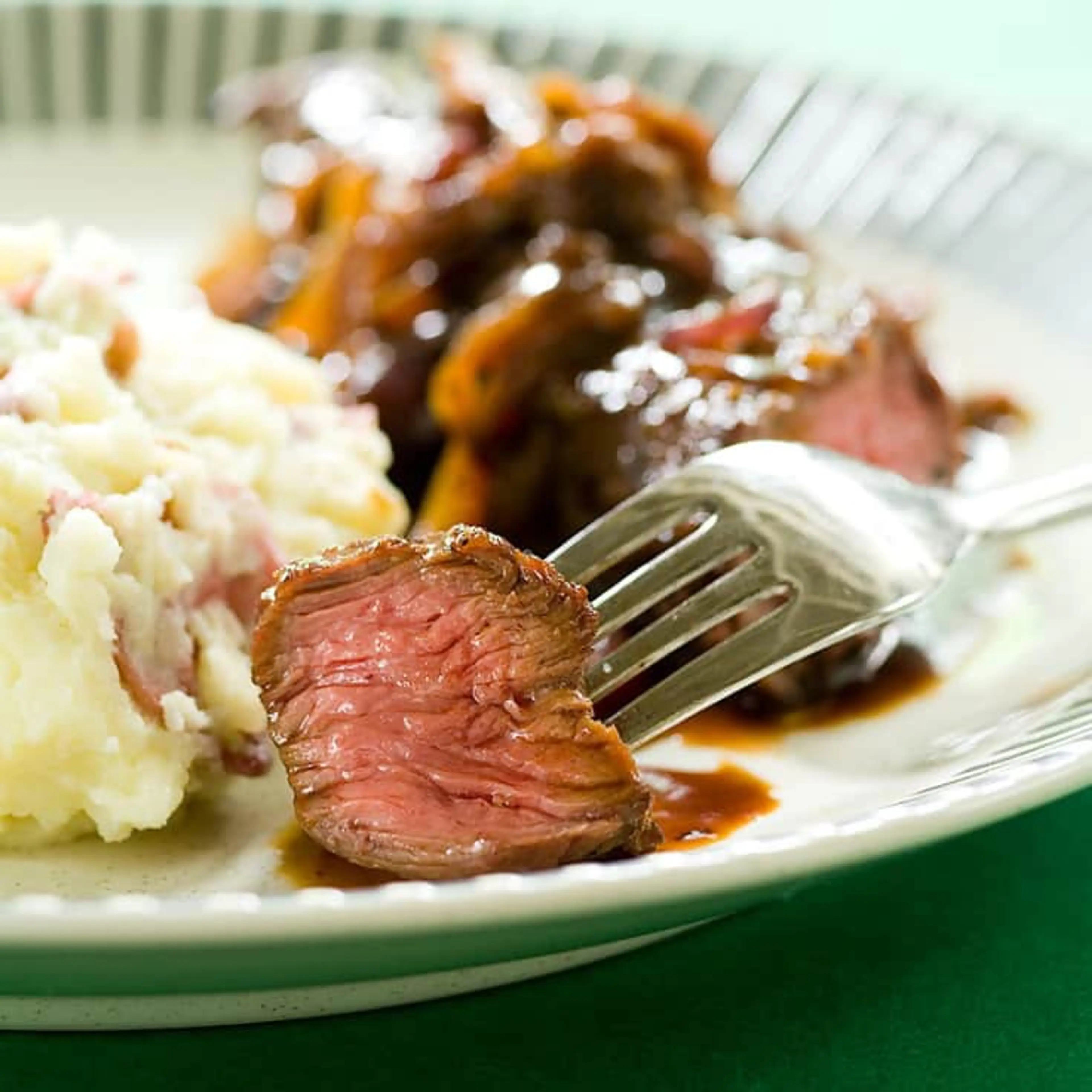 Skillet Smothered Steak Tips (ATK)