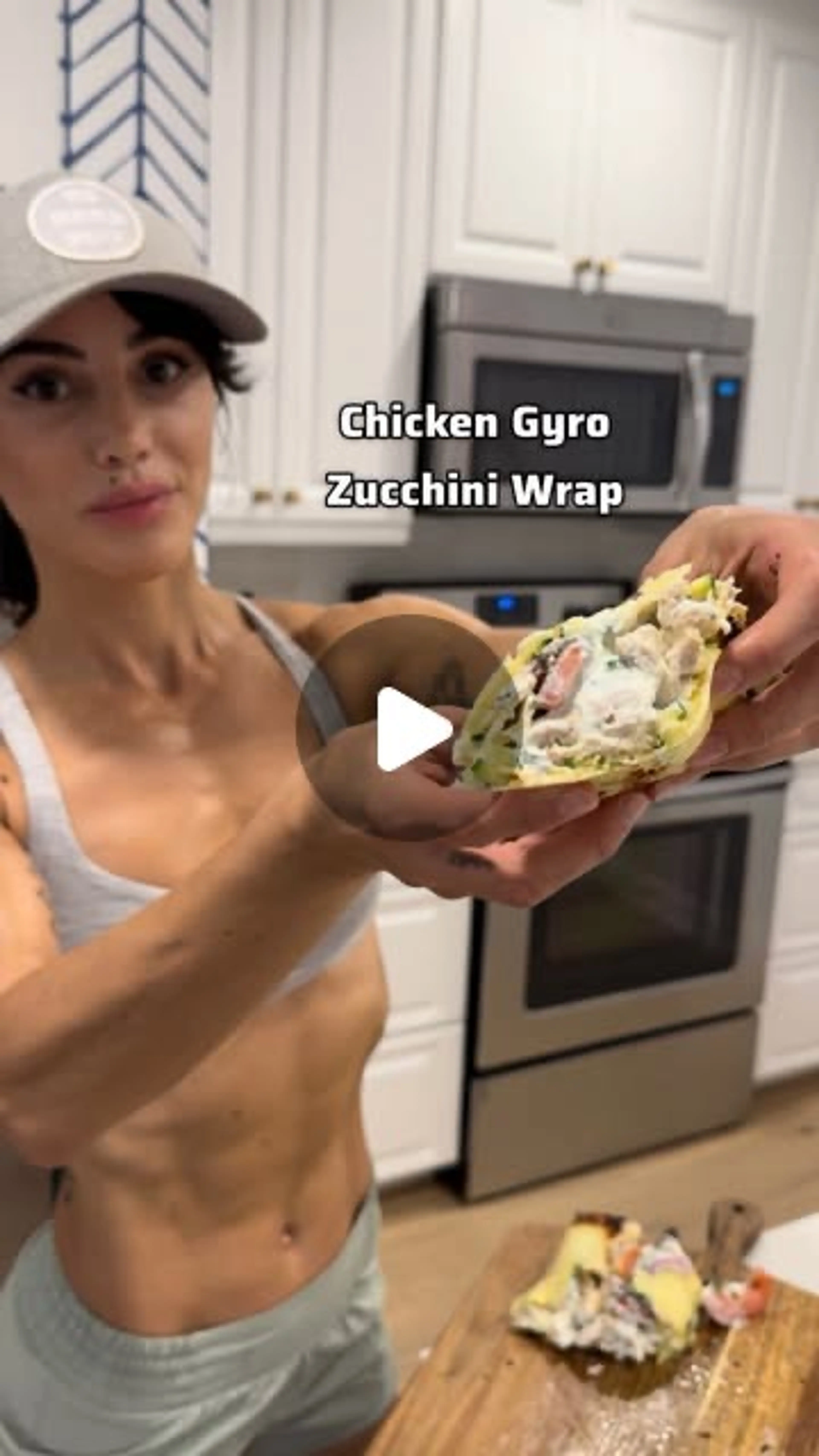 Chicken Gyro Zucchini Wrap