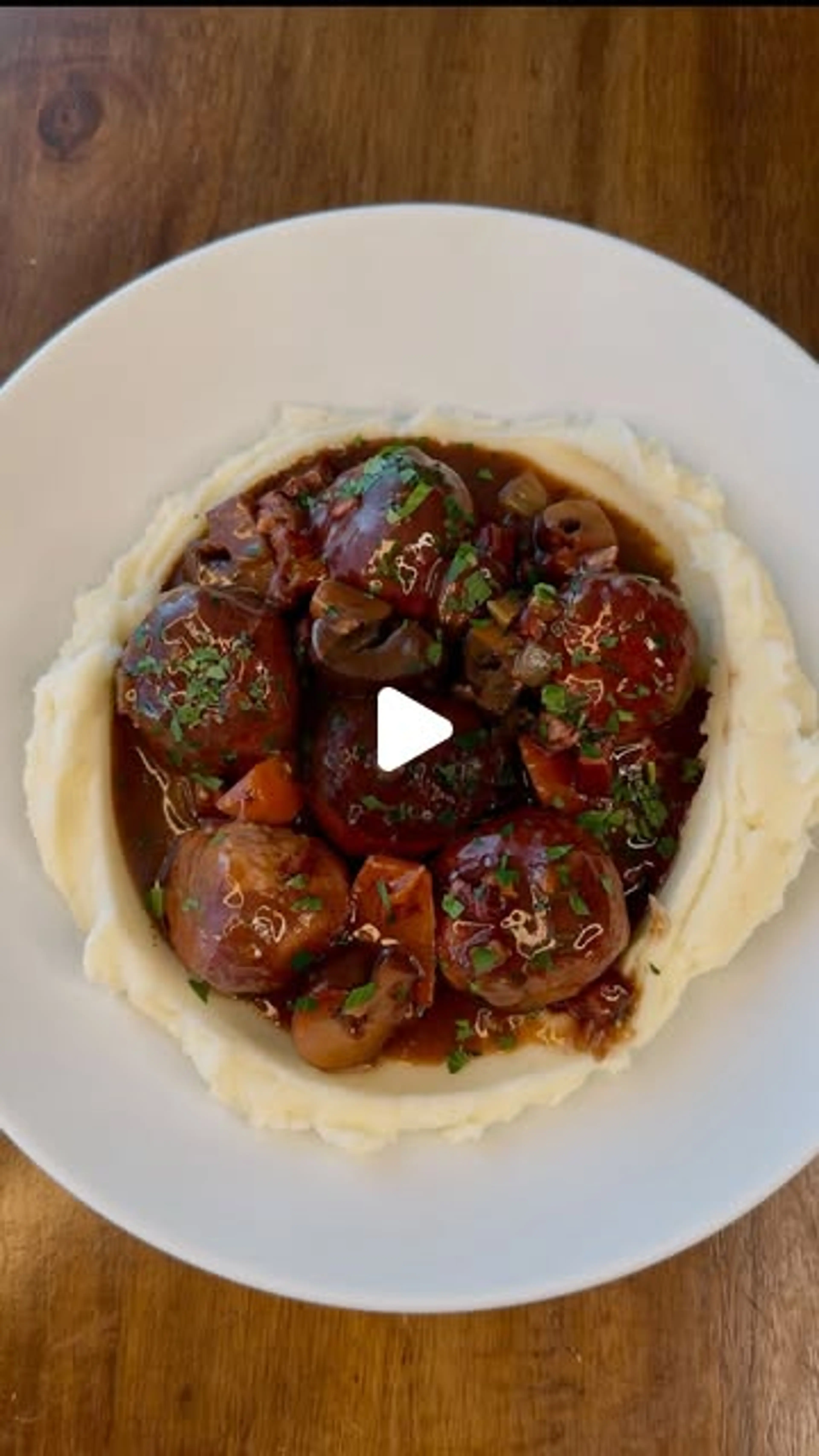 Coq Au Vin Meatballs