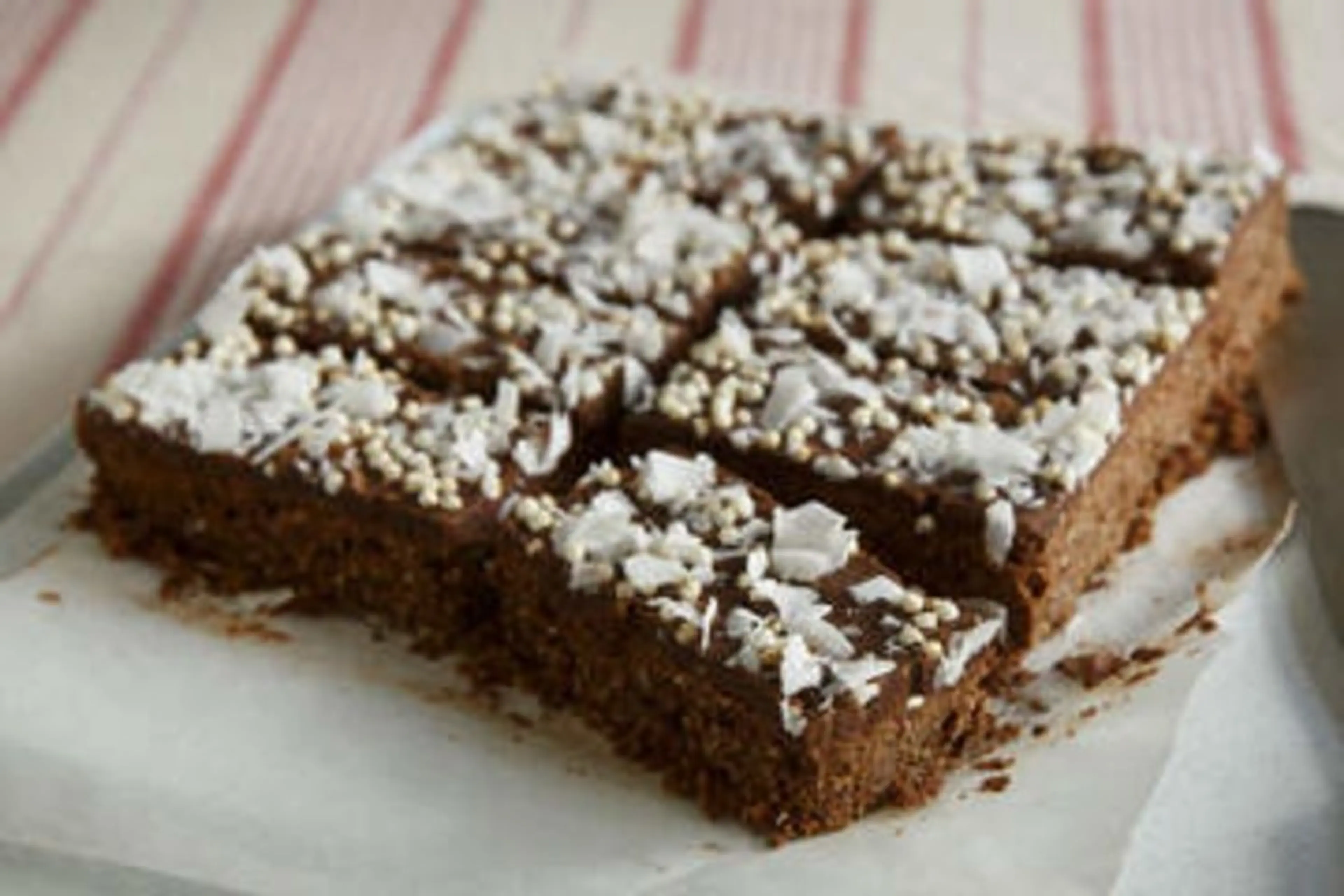 Chocolate coconut slice