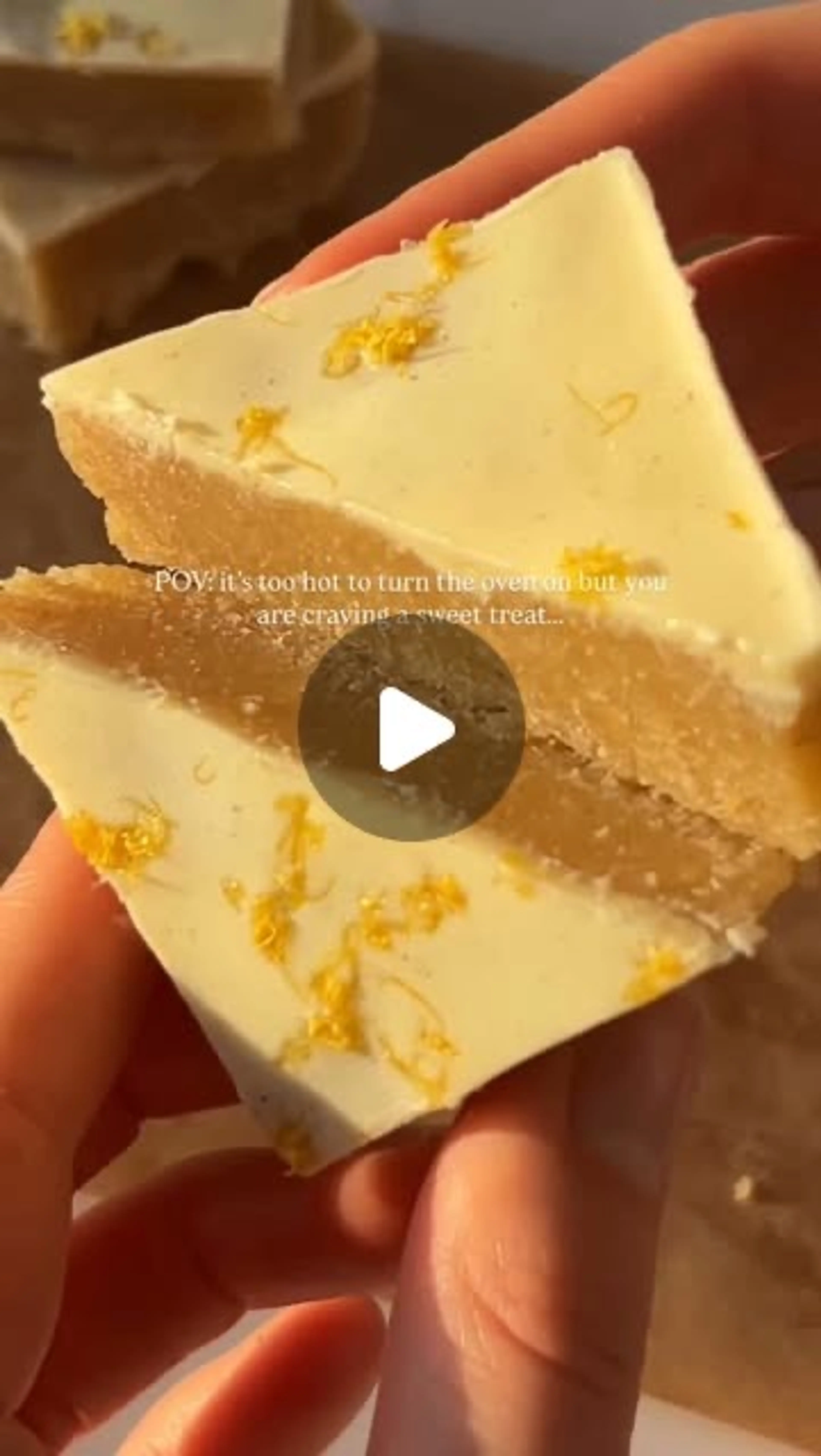 Healthy No Bake Lemon Bars