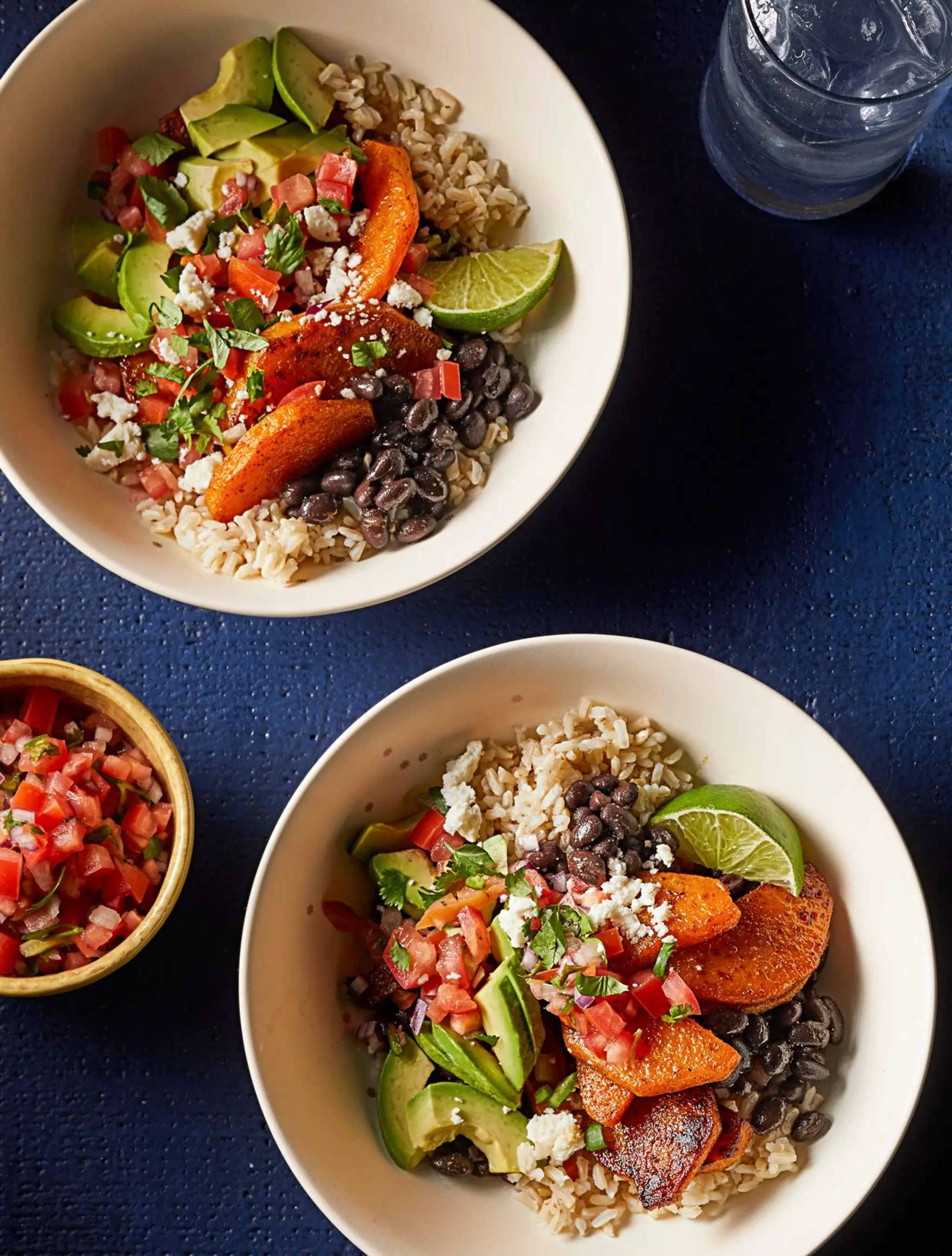 Roasted Butternut Squash Burrito Bowls