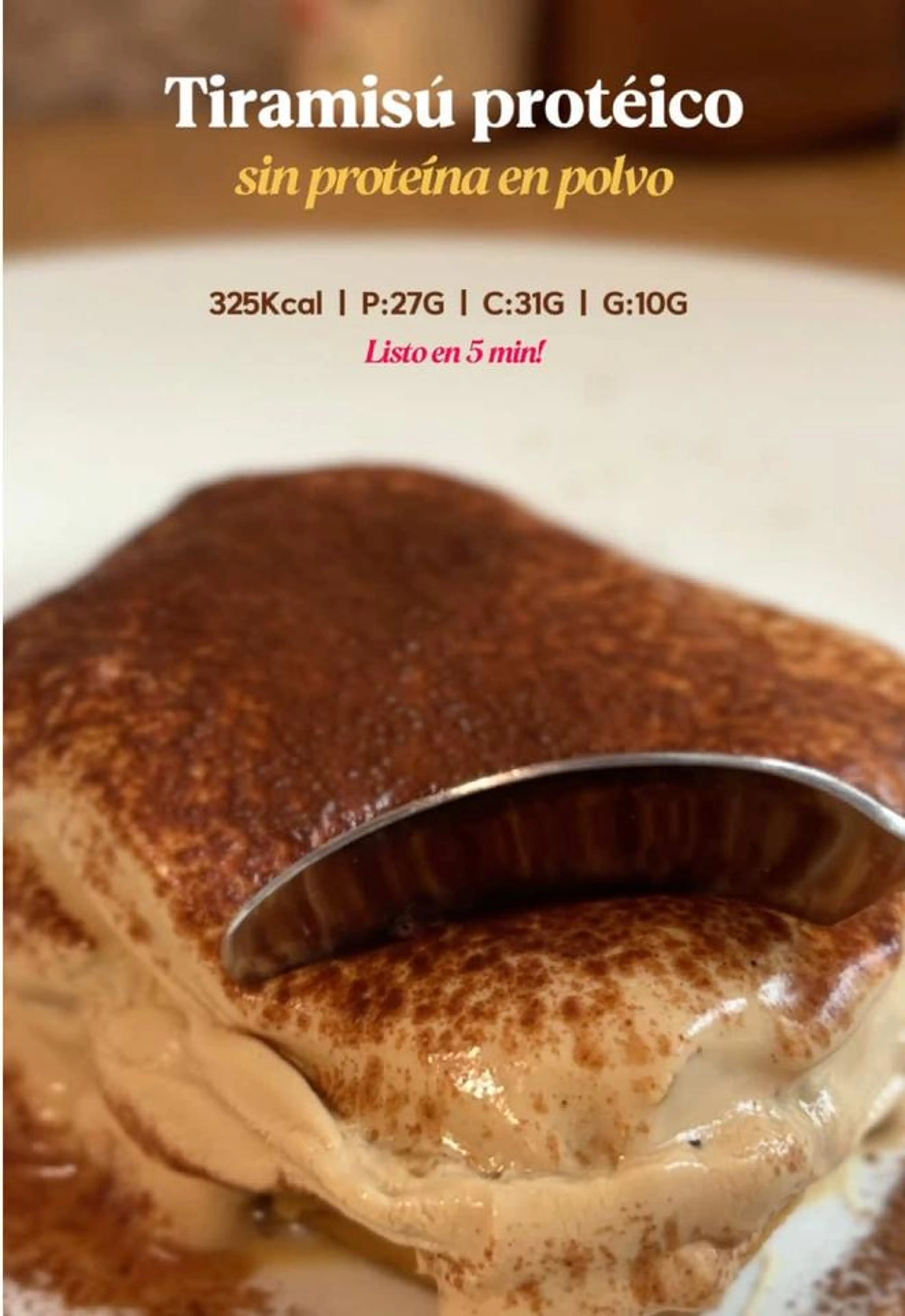 Tiramisú Proteico