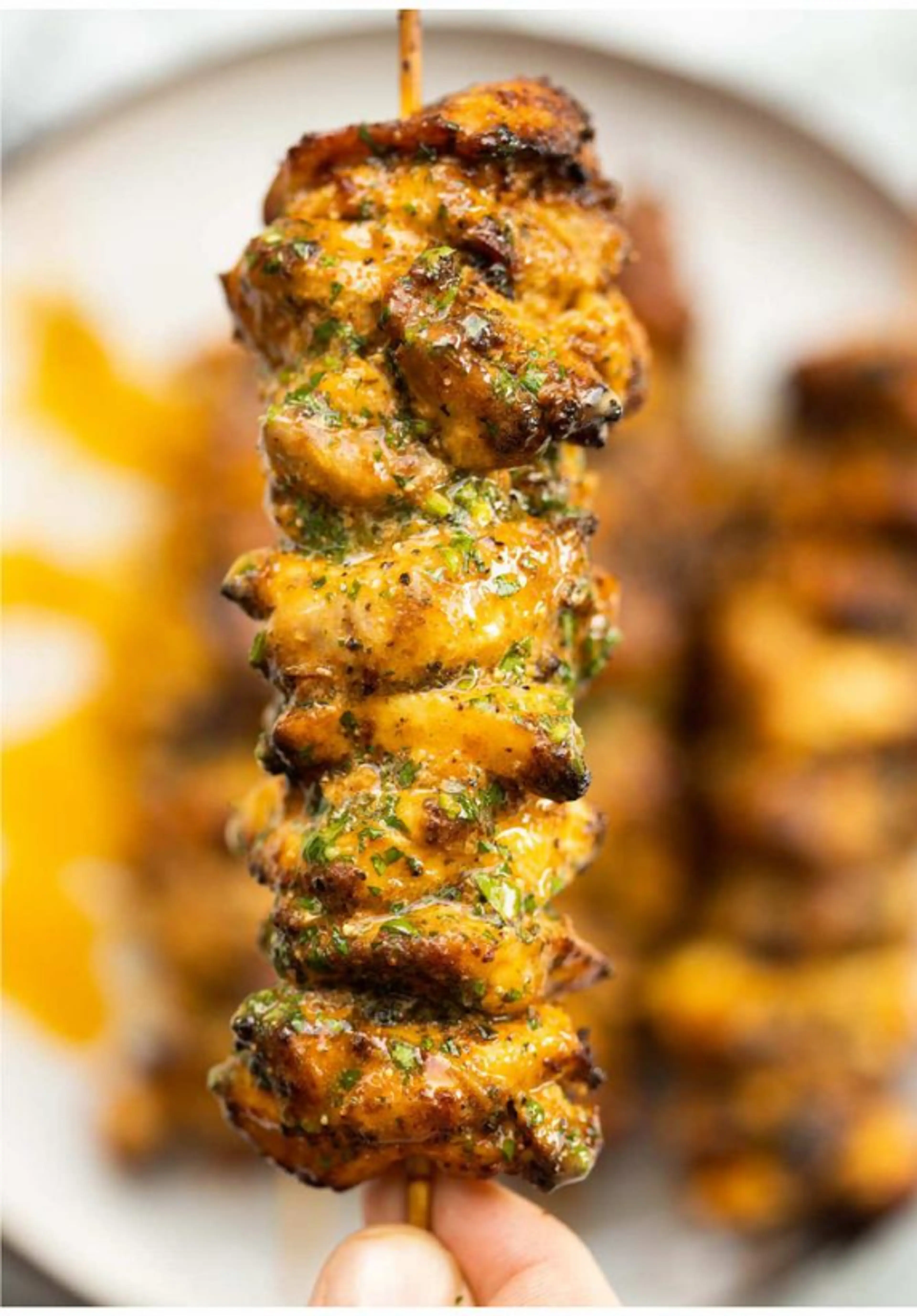 Air Fried Chicken Skewers