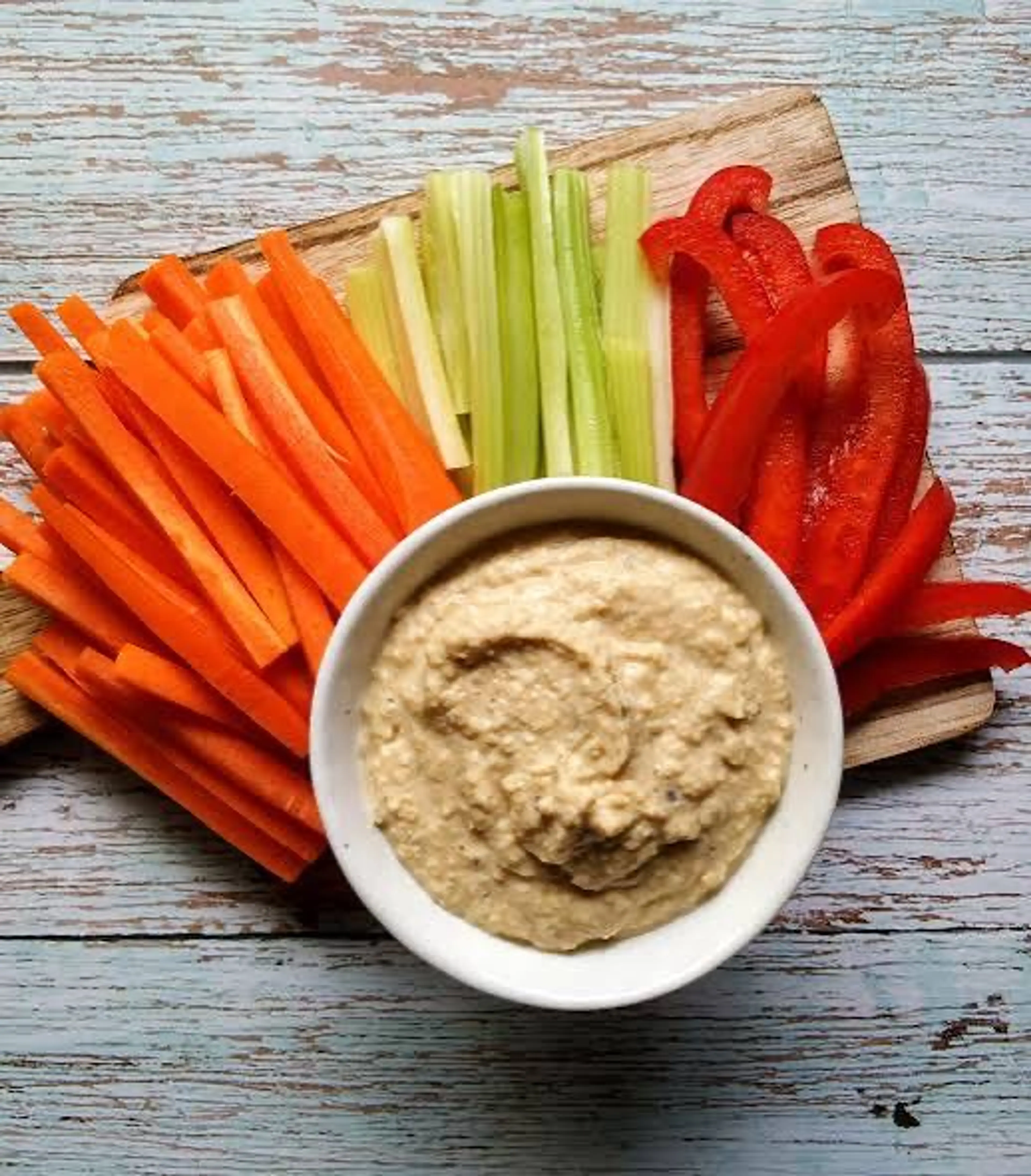 Carrot / Celery Sticks + Hummus