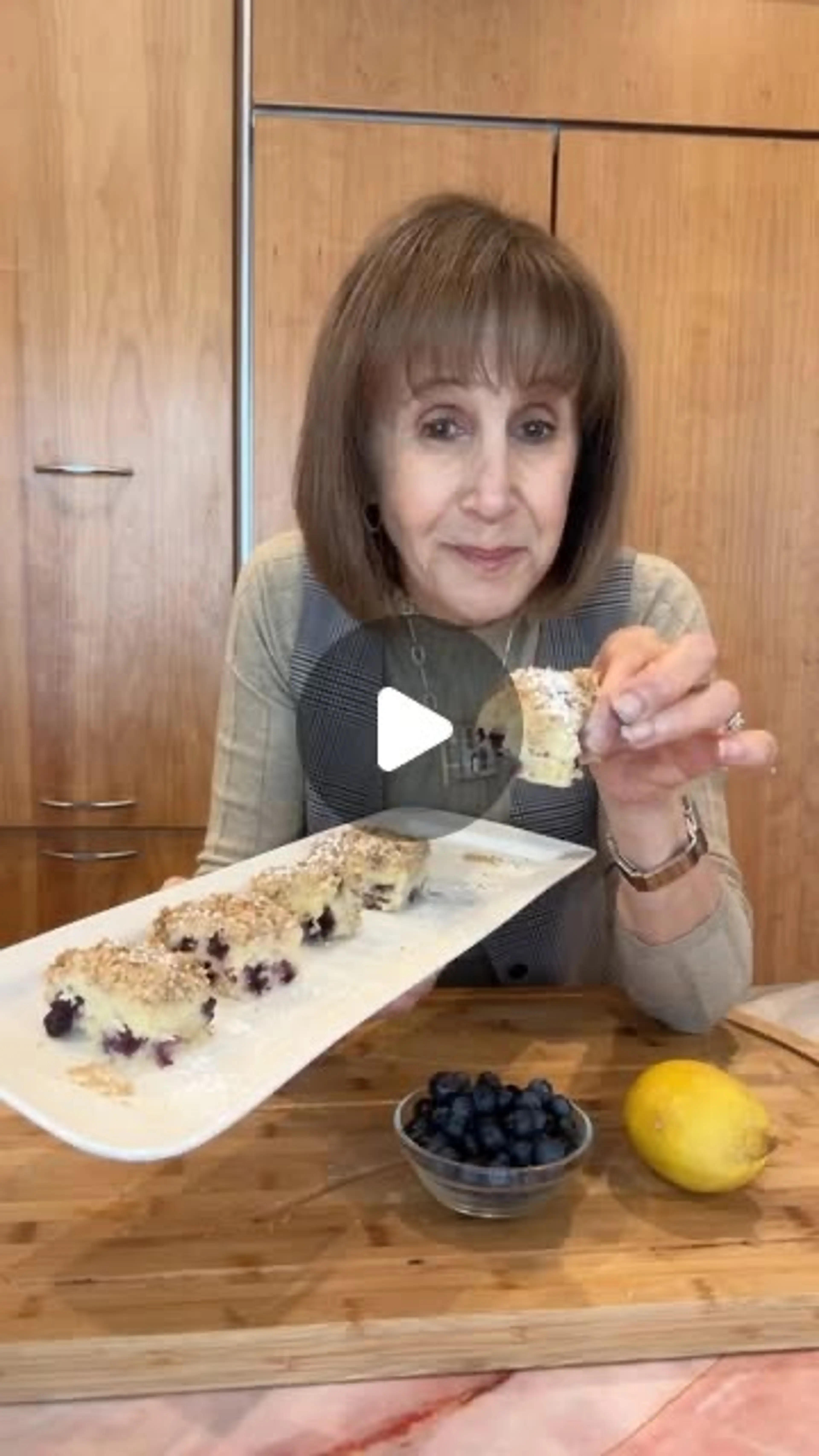 Lemon Blueberry Streusel Cake