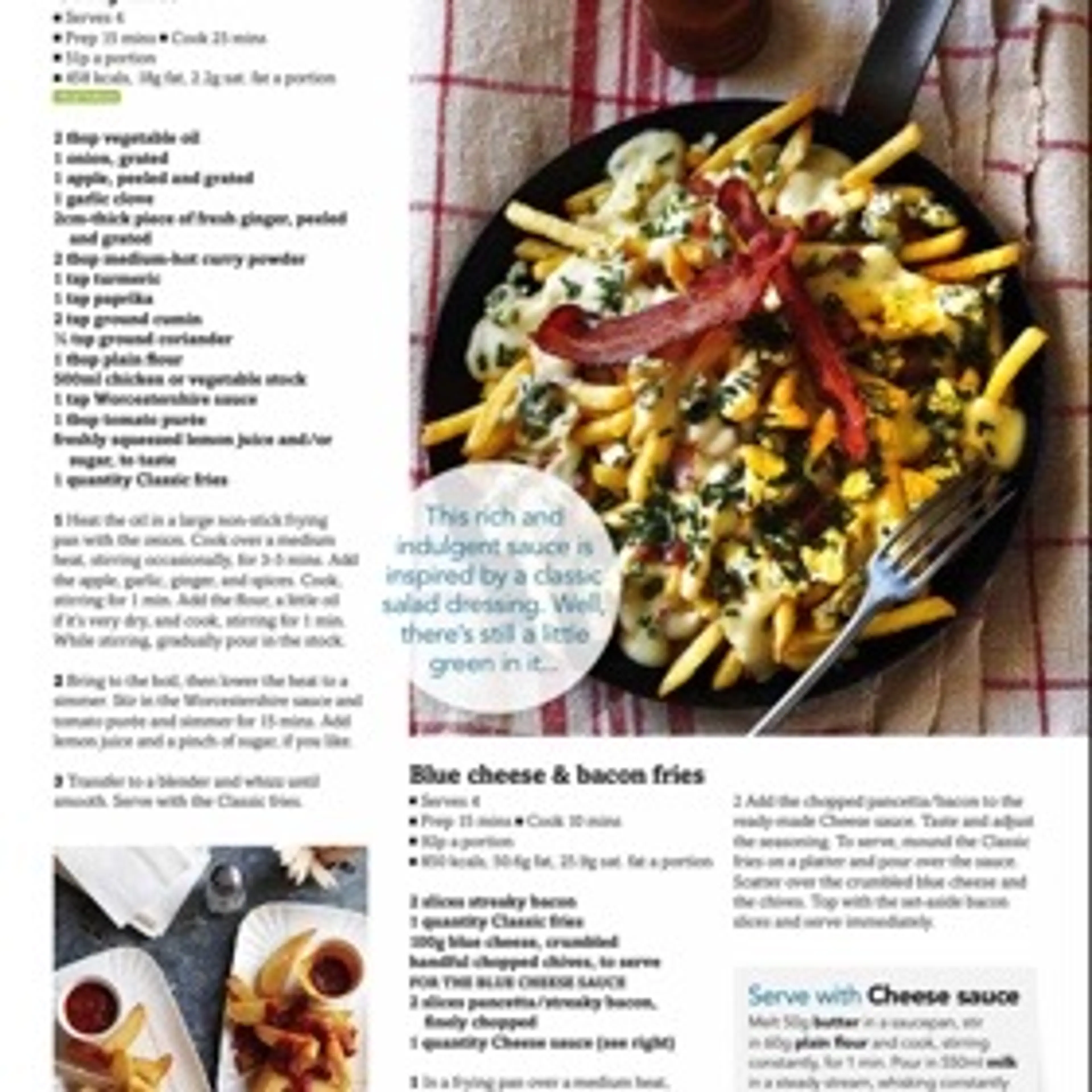 Blue cheese & bacon fries