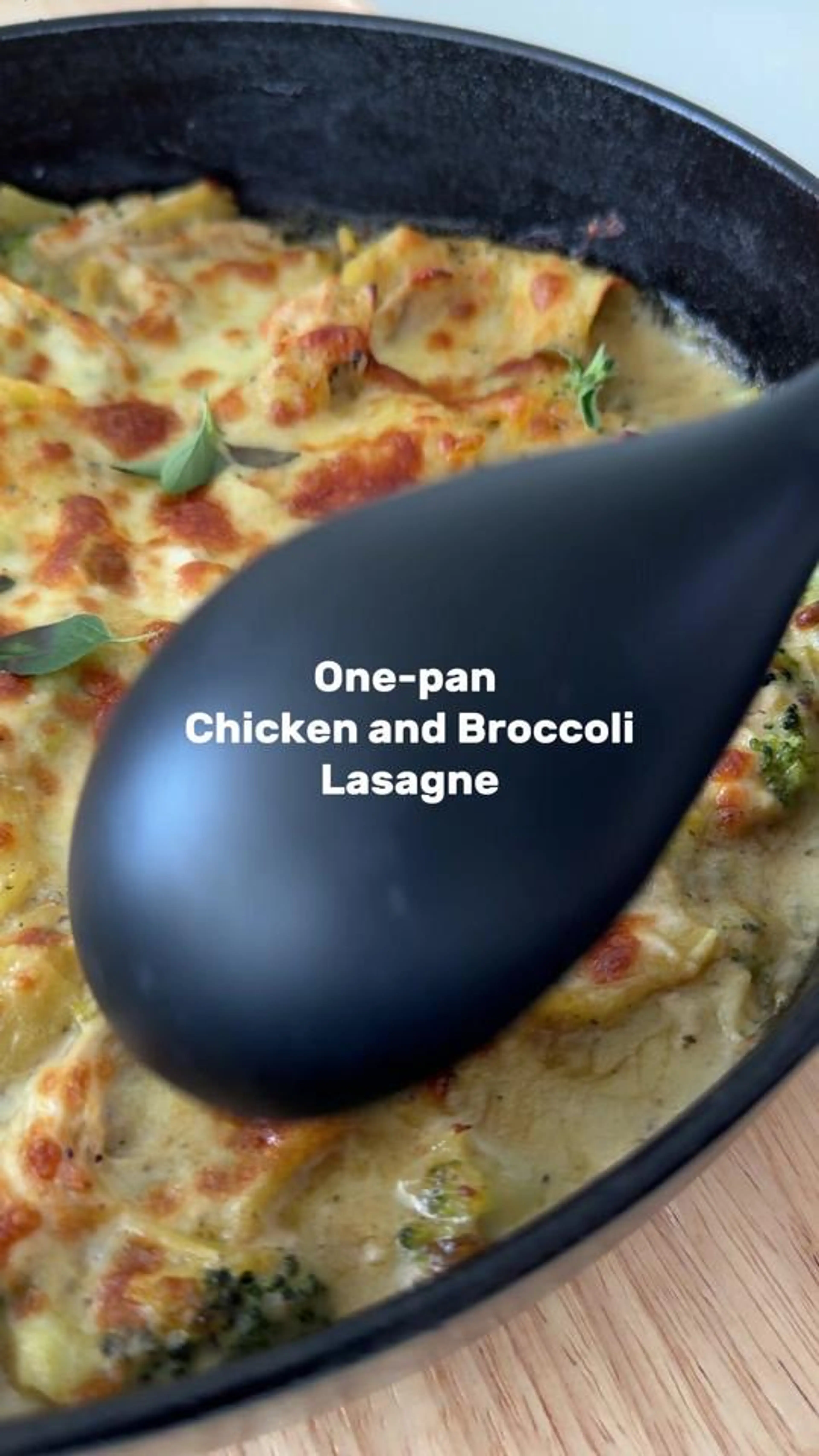 One-pan Chicken and Broccoli Lasagn