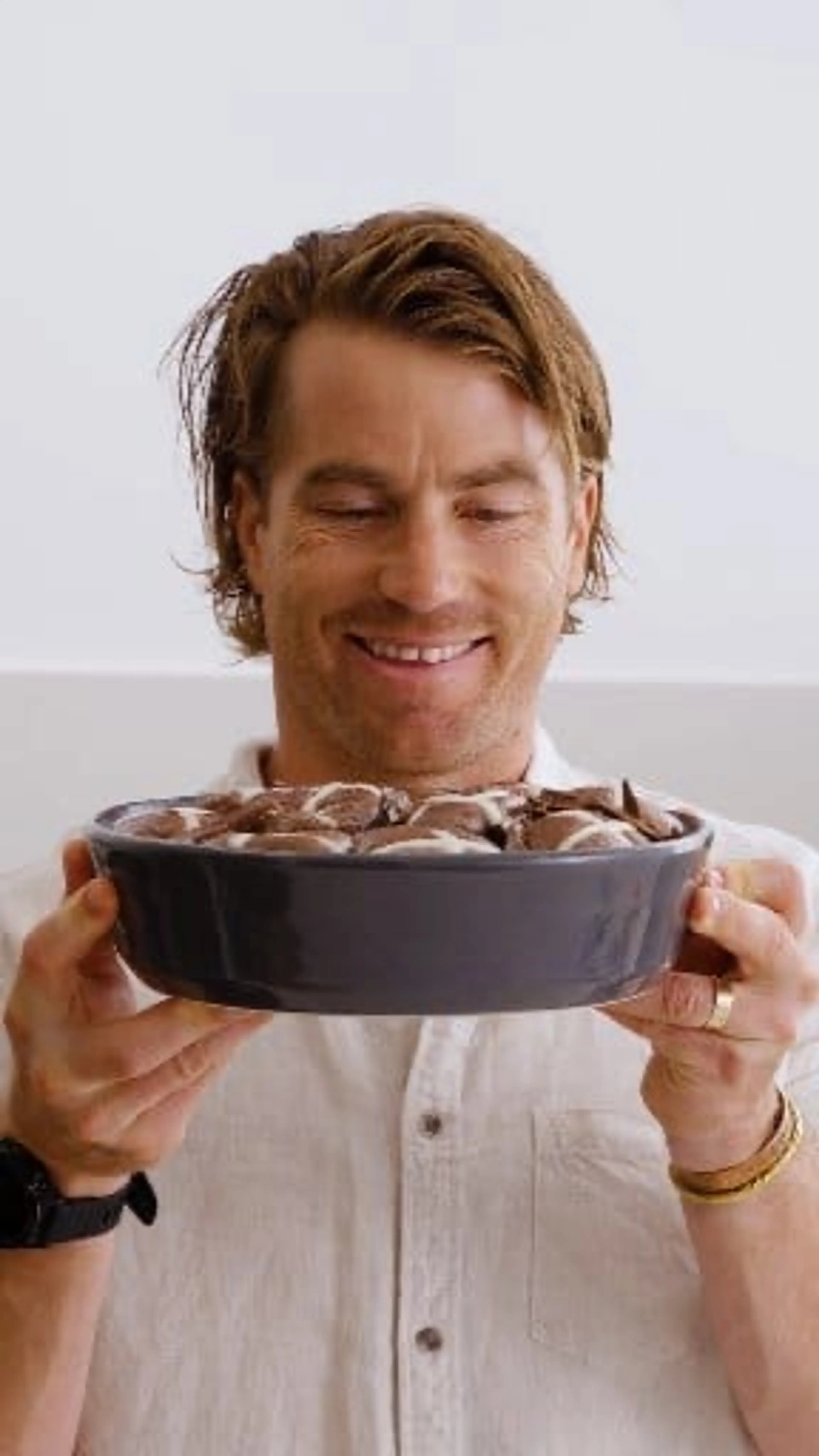 Delicious Choc Hot Cross Bun Bre