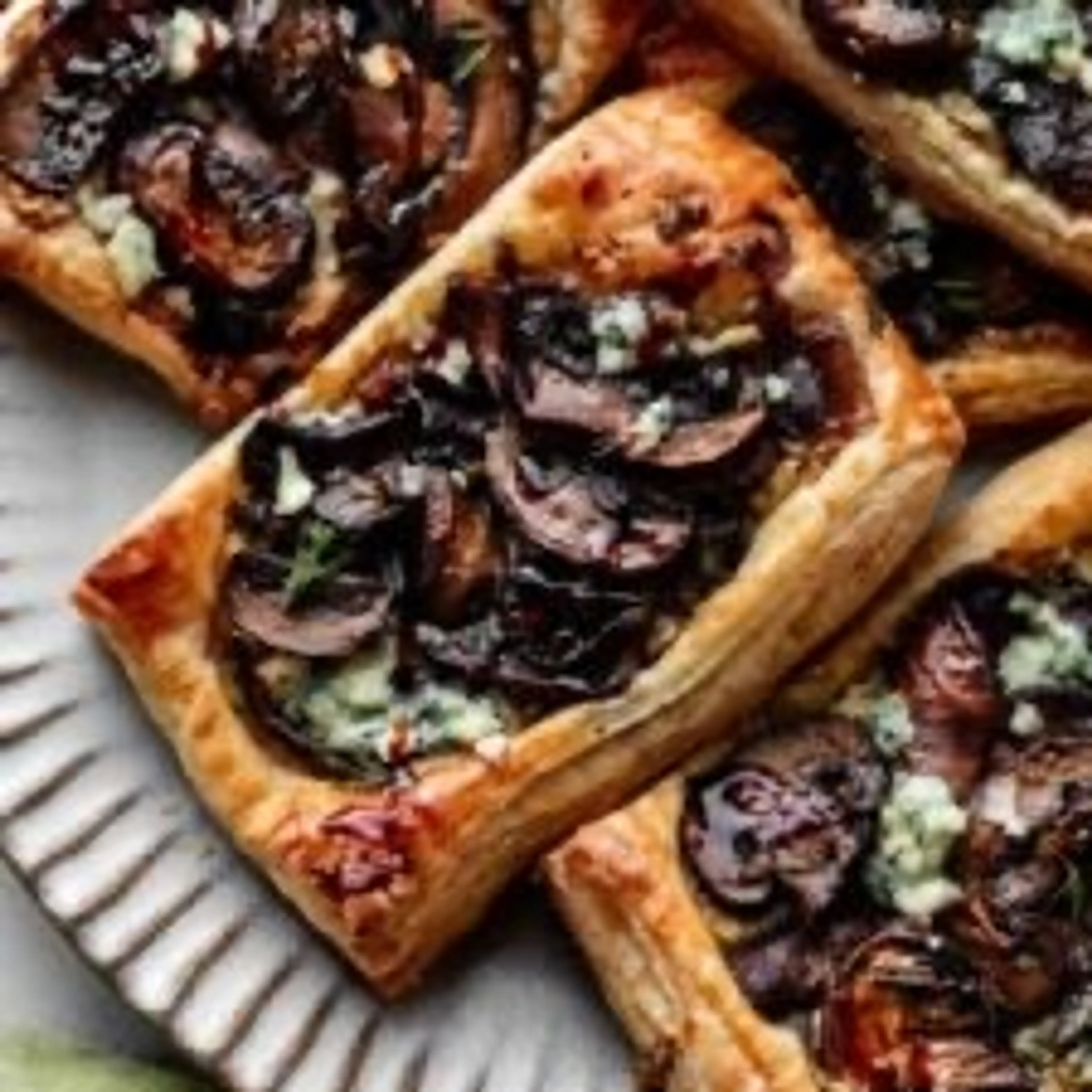 Mushroom Puff Pastry Tarts