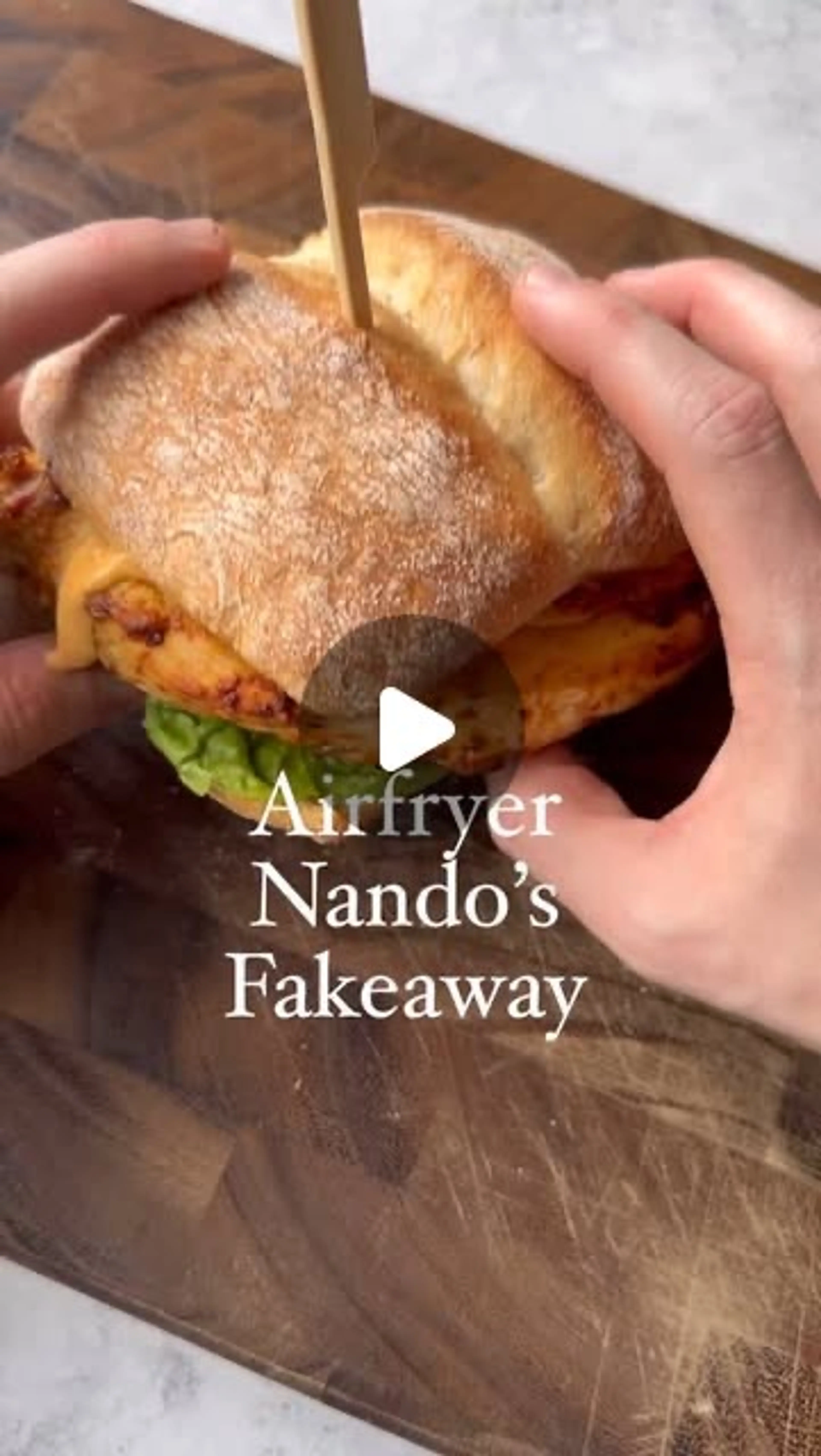 Airfryer Nando’s Chicken & Halloumi Roll Fakeaway