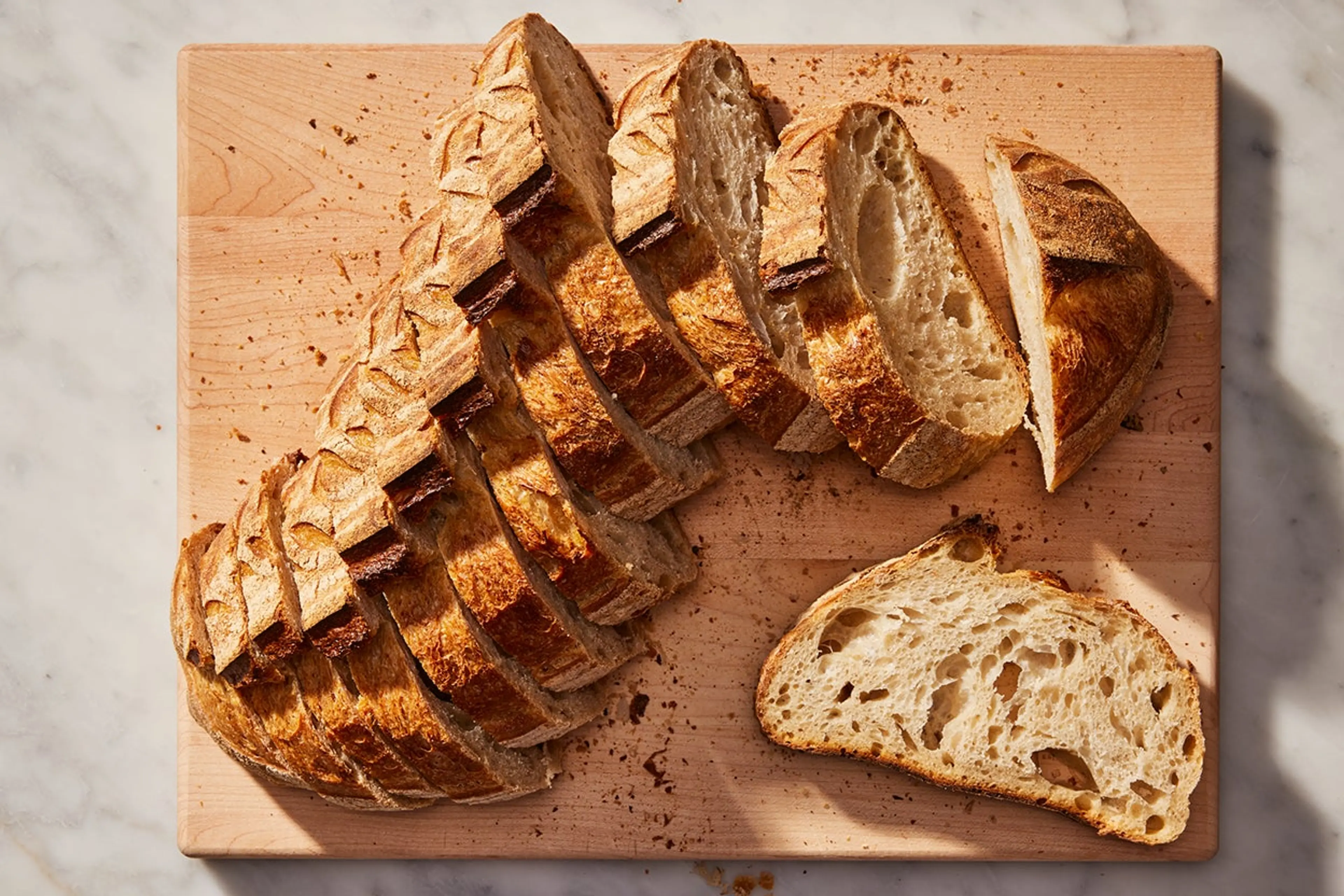 Sourdough Rustic Loaves (makes 2 loaves)