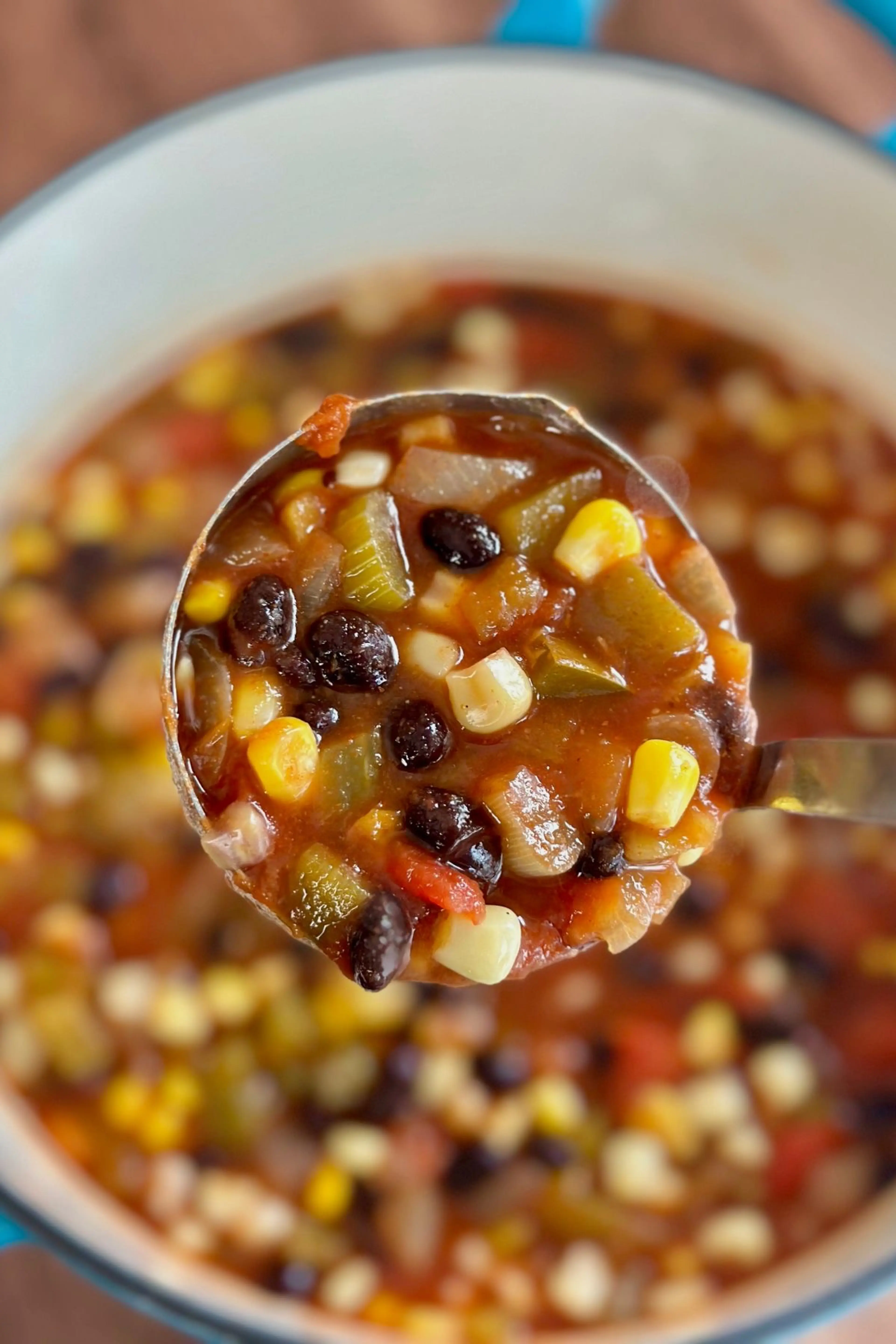 Southwestern Black Bean and Corn Soup