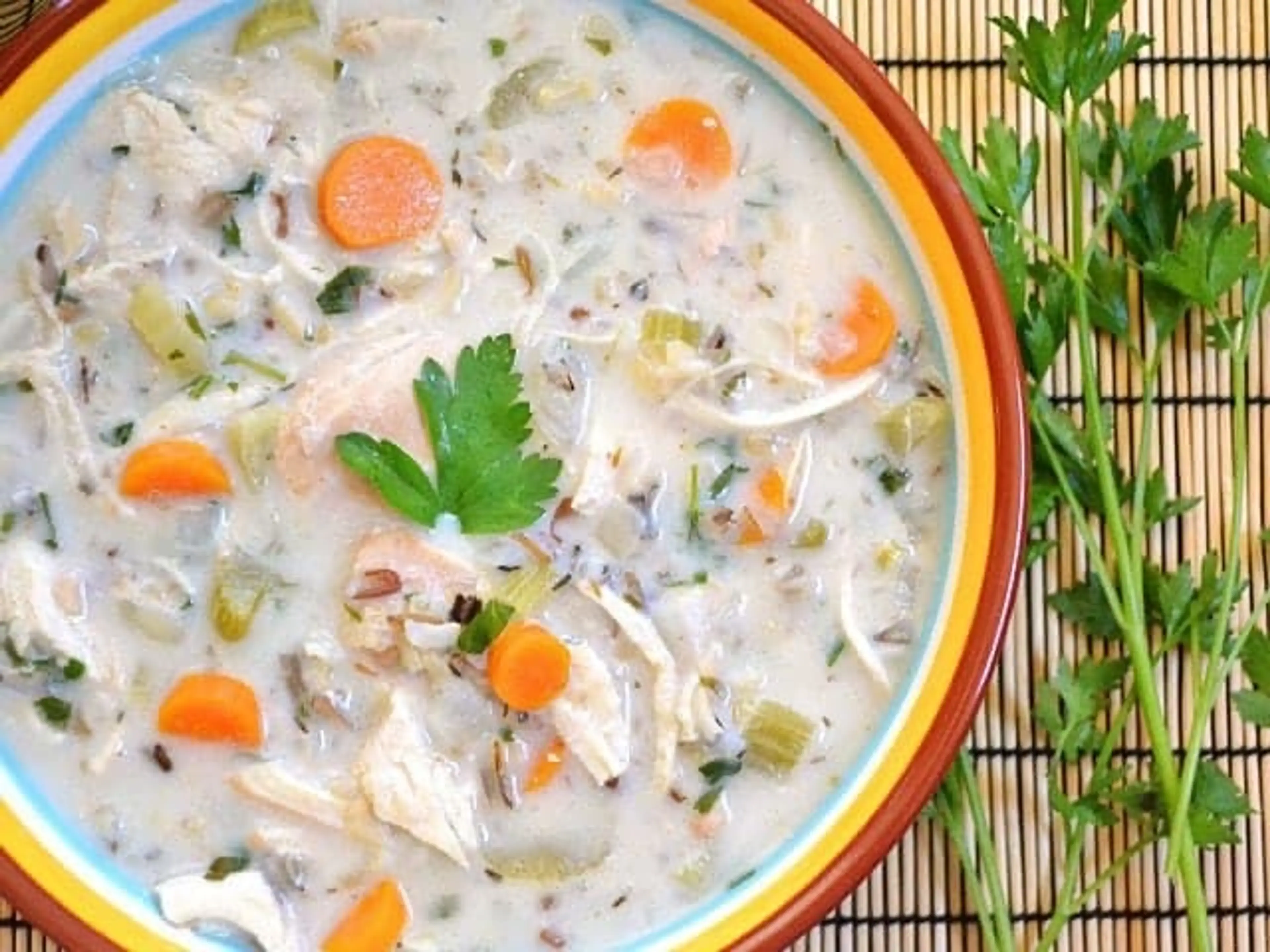 Creamy Chicken & Rice Soup