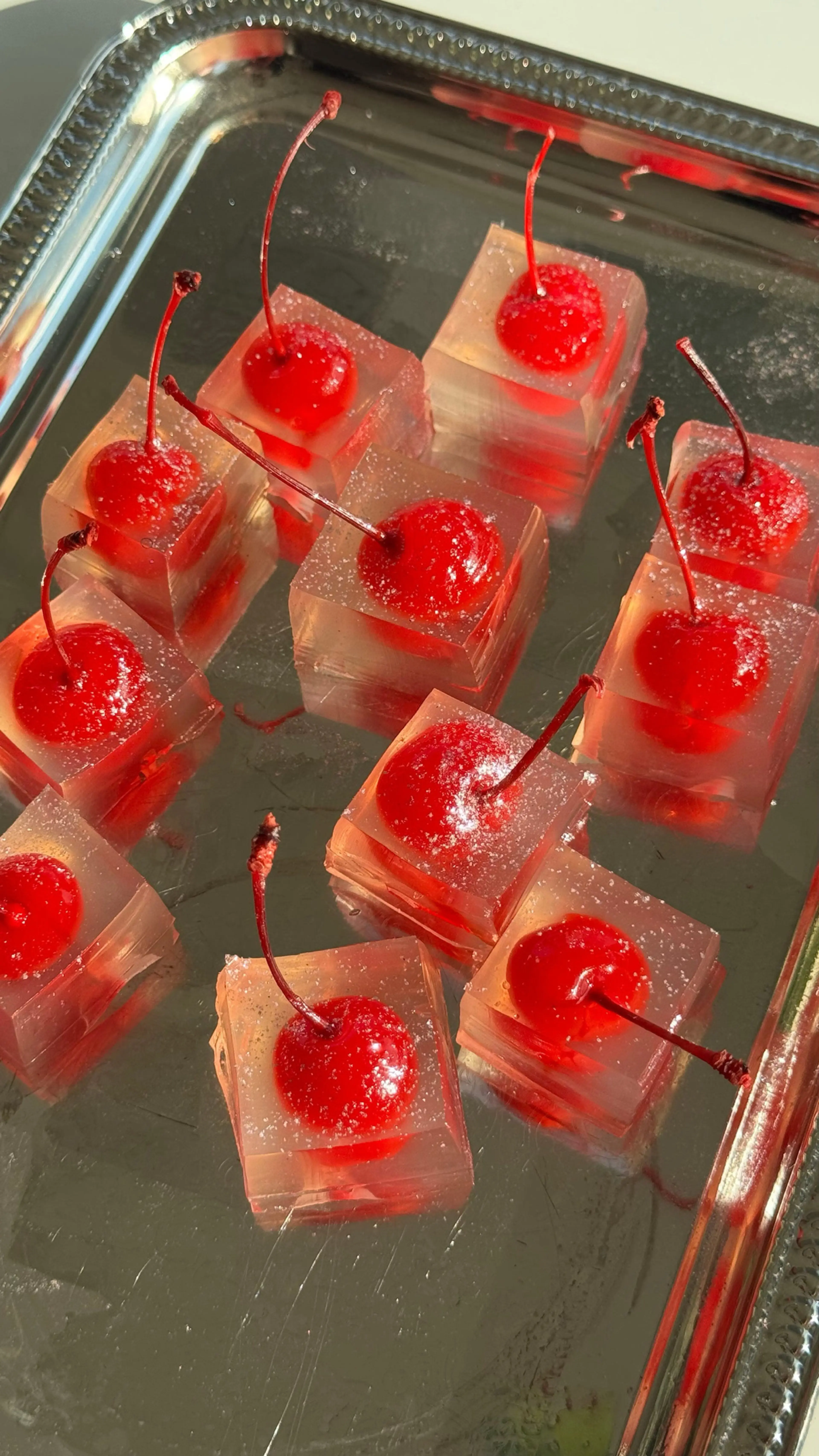 Lychee Martini Jell-O Shots
