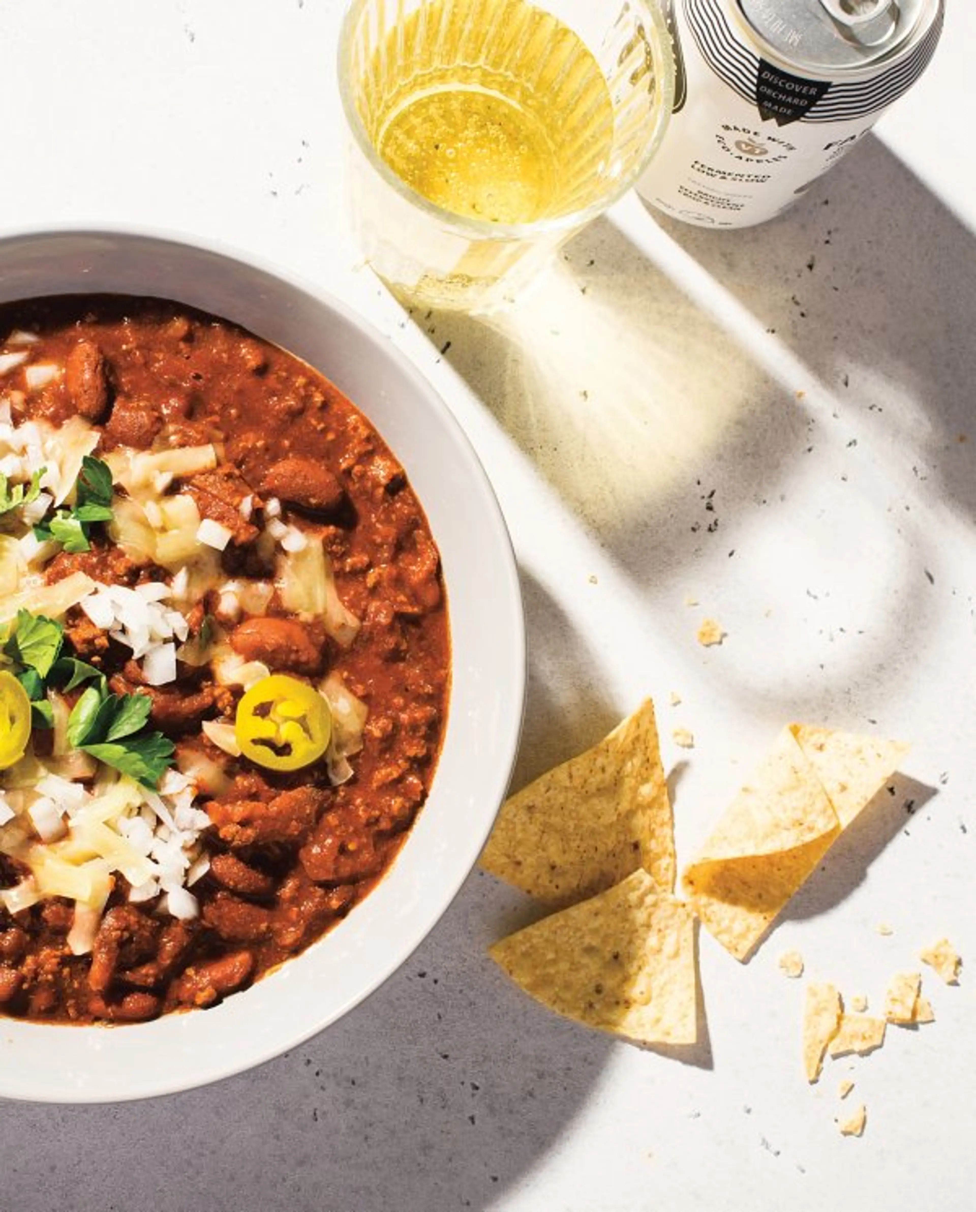 Eight-Ingredient Beef and Bean Chili