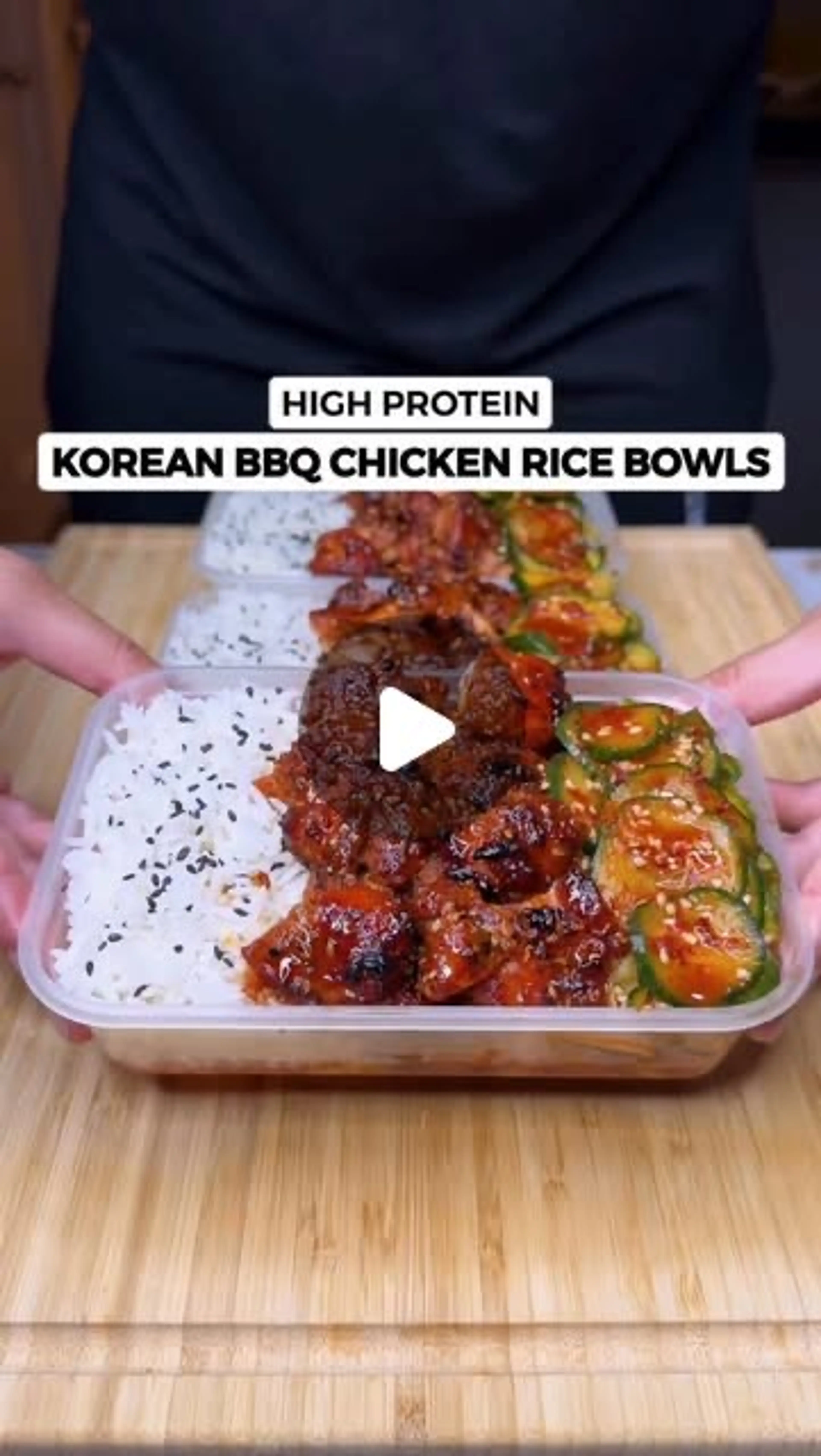 High Protein Korean Bbq Chicken Rice Bowls