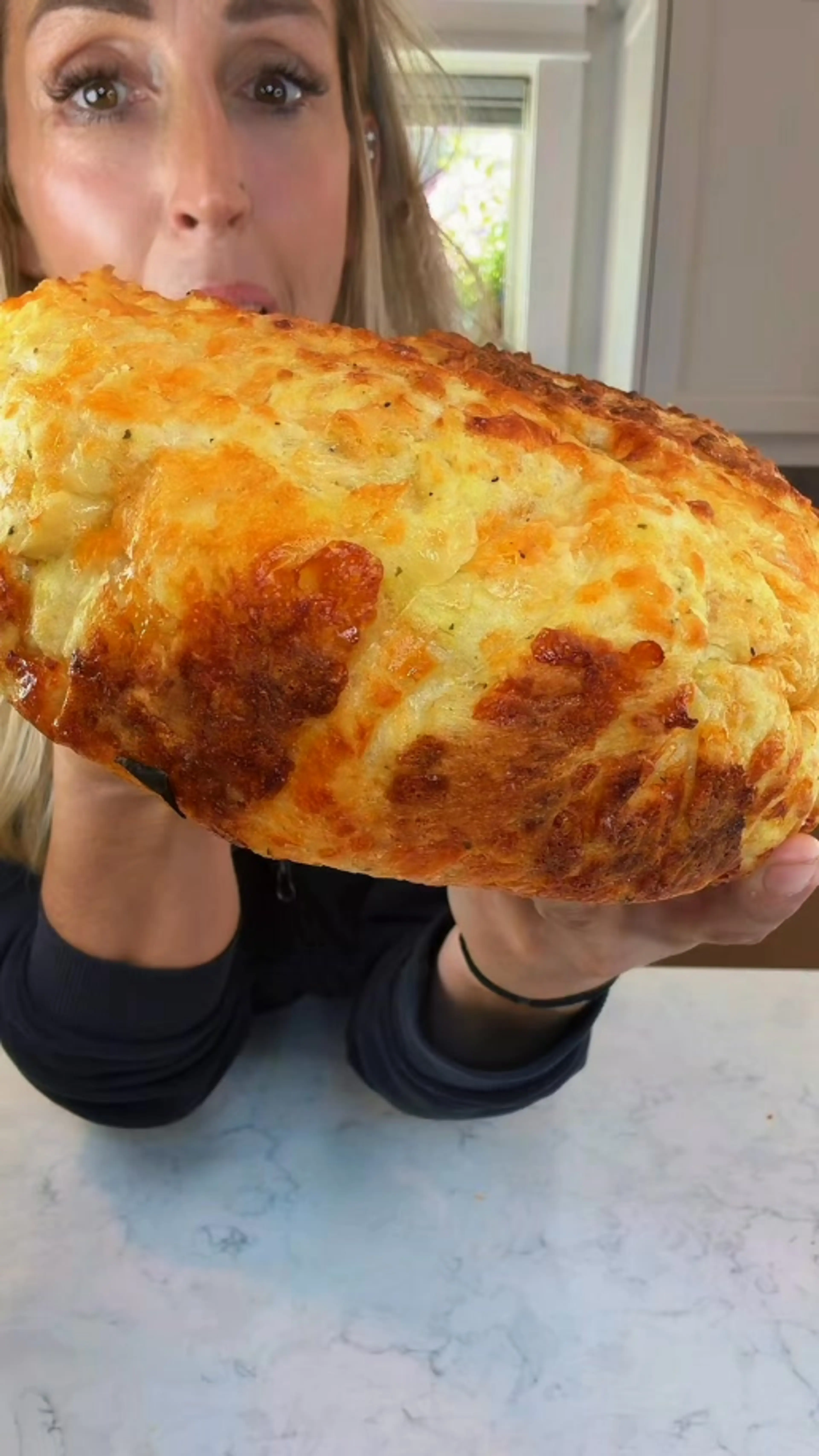No Knead Cheese Bread Dutch Oven