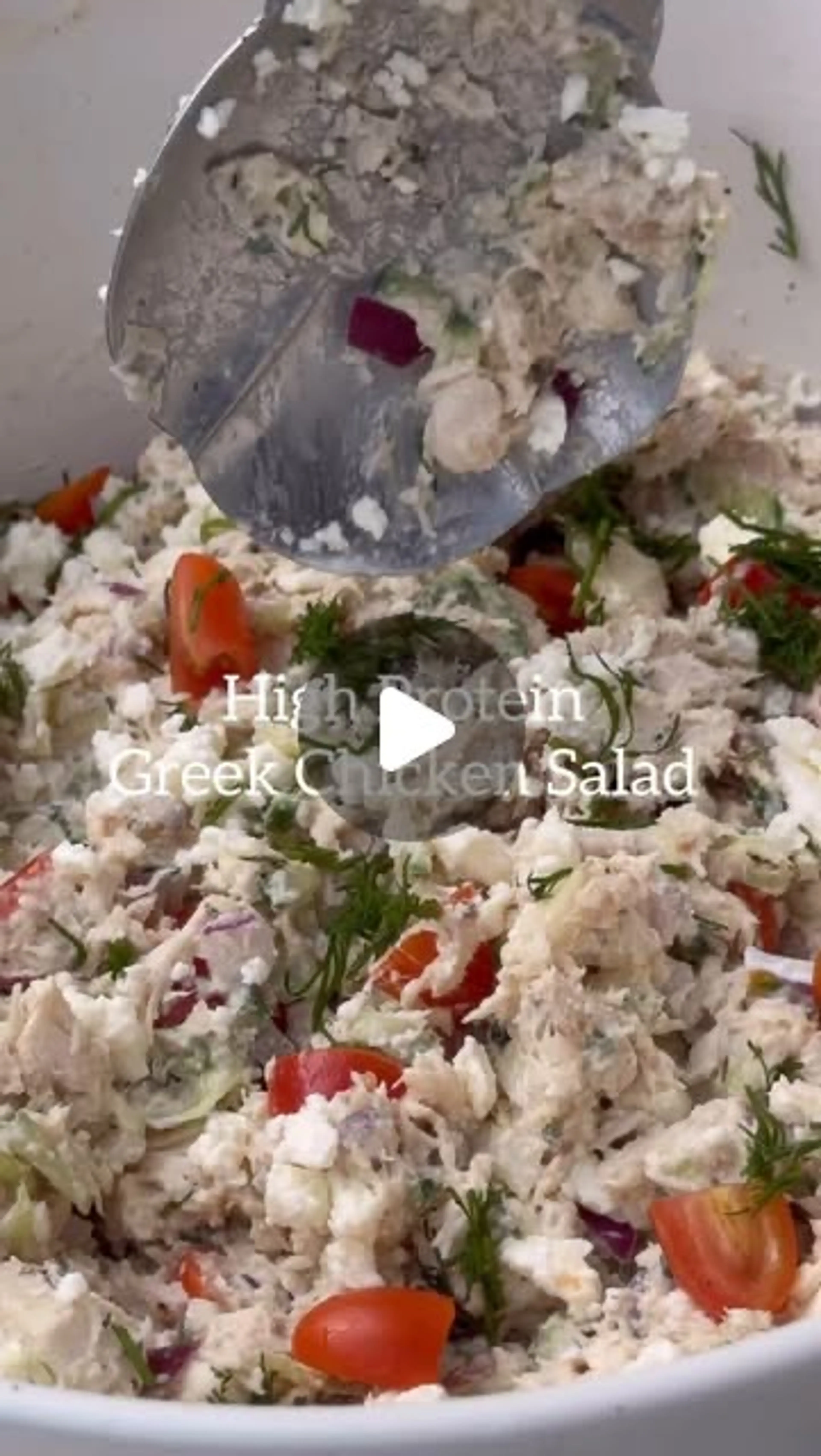 High Protein Greek Chicken Salad