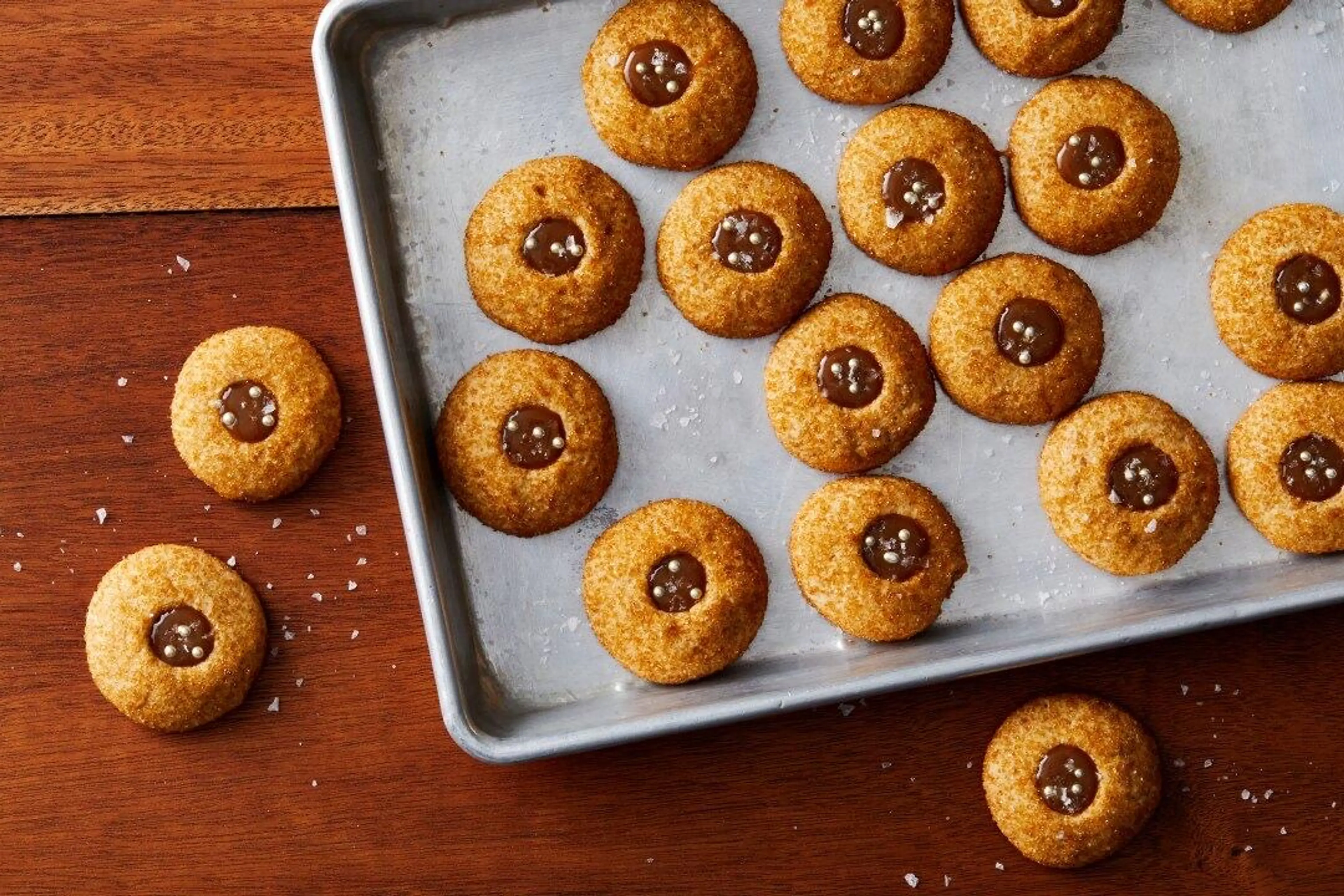 Salted Butterscotch Thumbprints Recipe