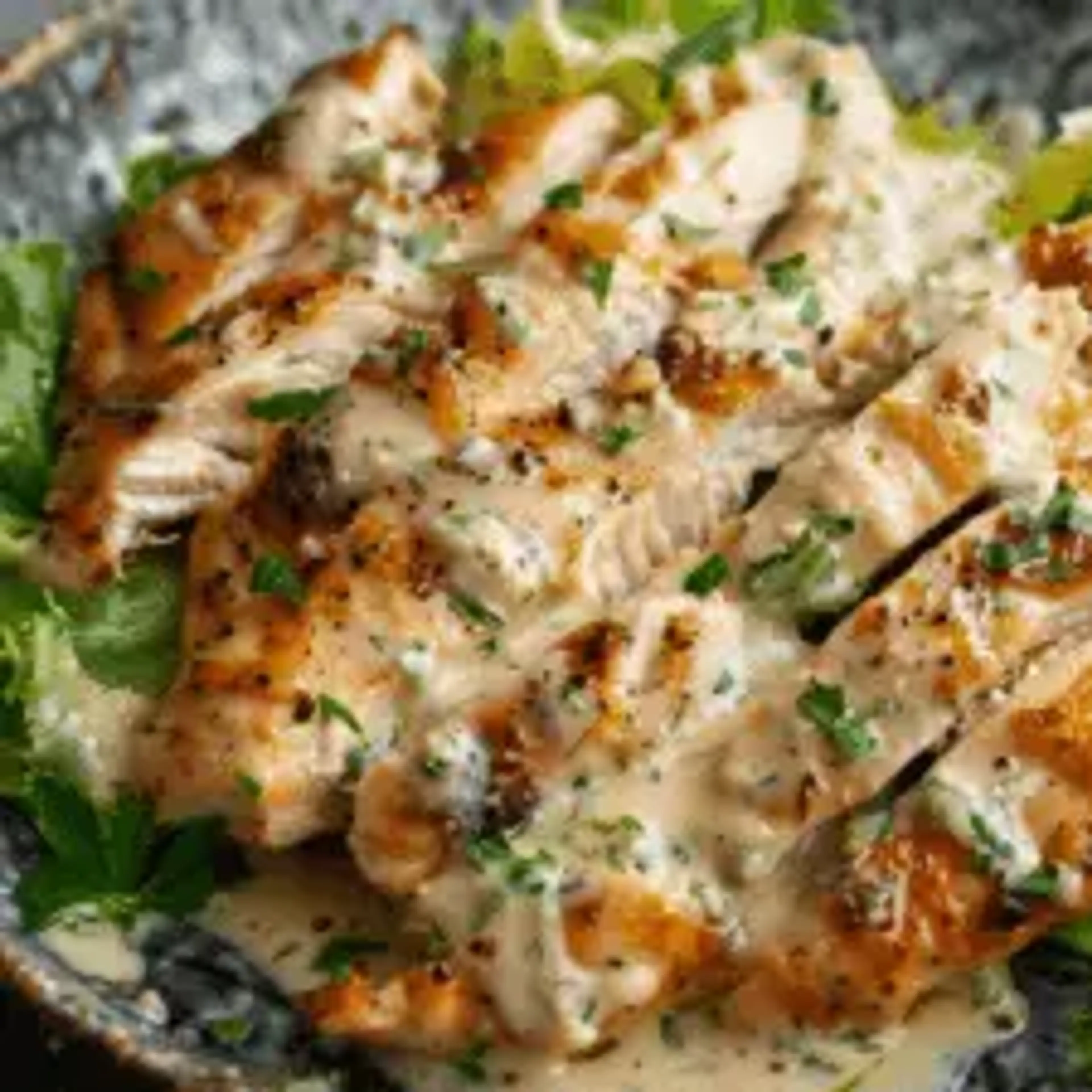 Melt-In-Your-Mouth Caesar Chicken