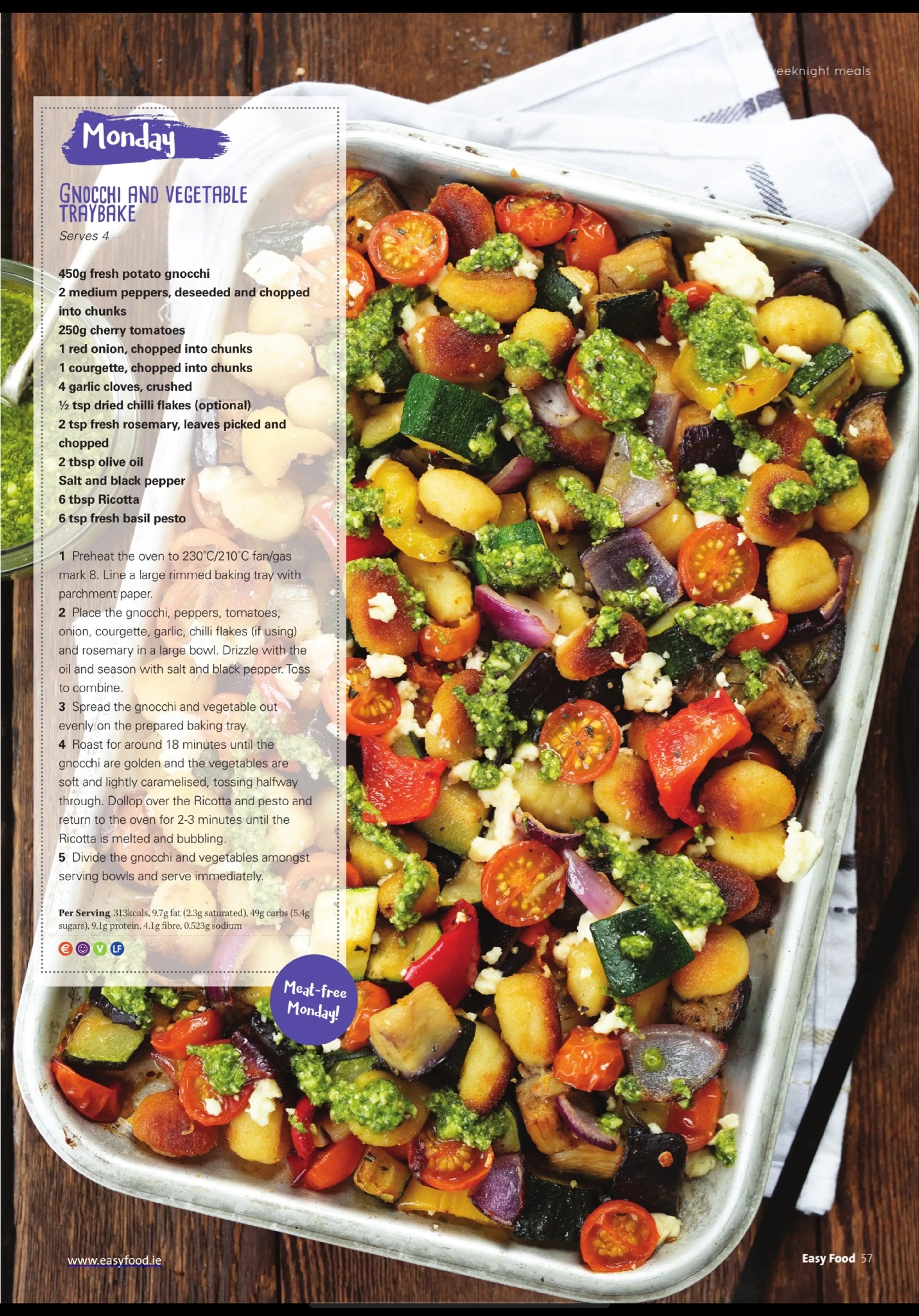 GNOCCHI AND VEGETABLE TRAYBAKE