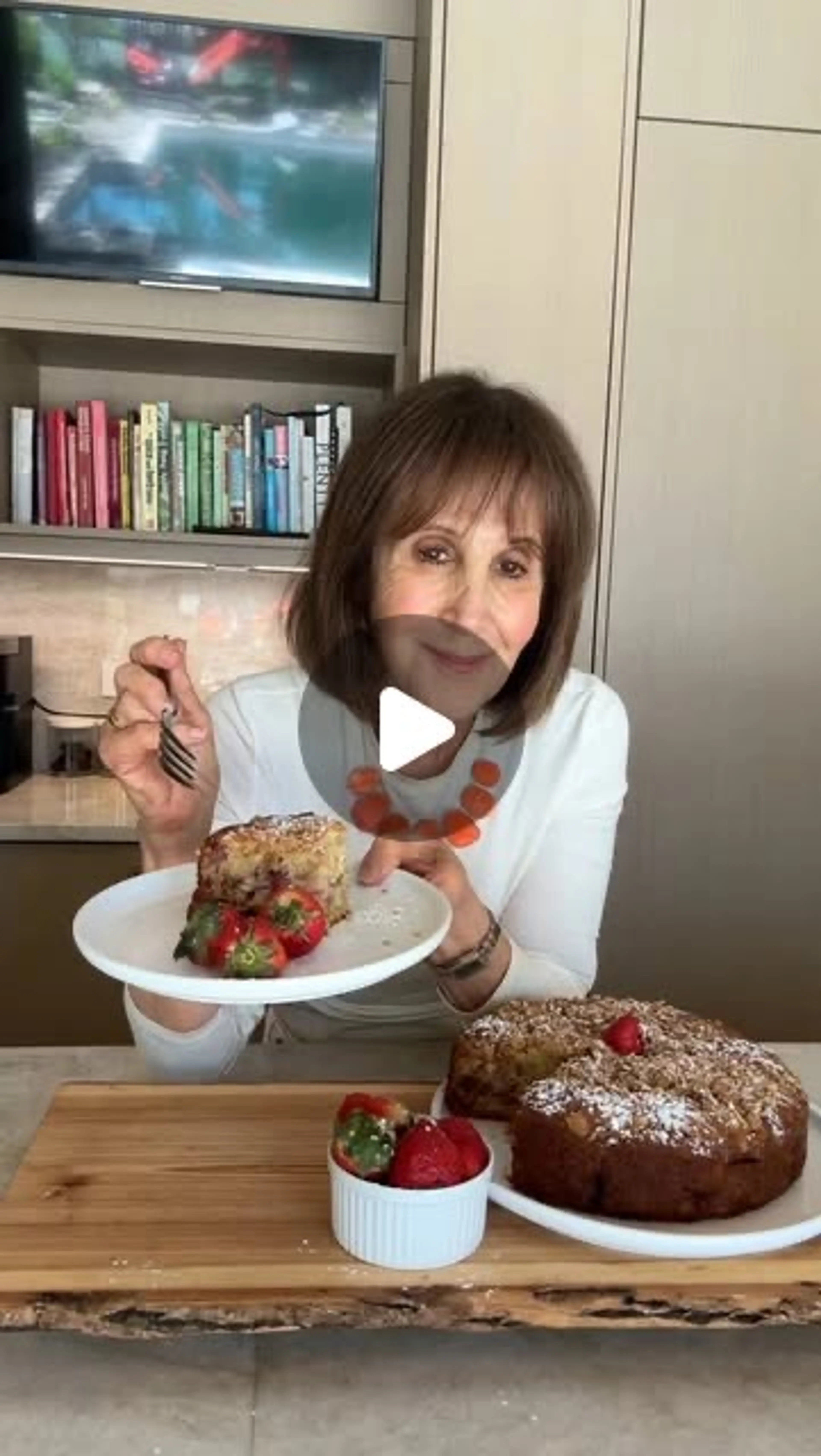 Strawberry Streusel Coffee Cake