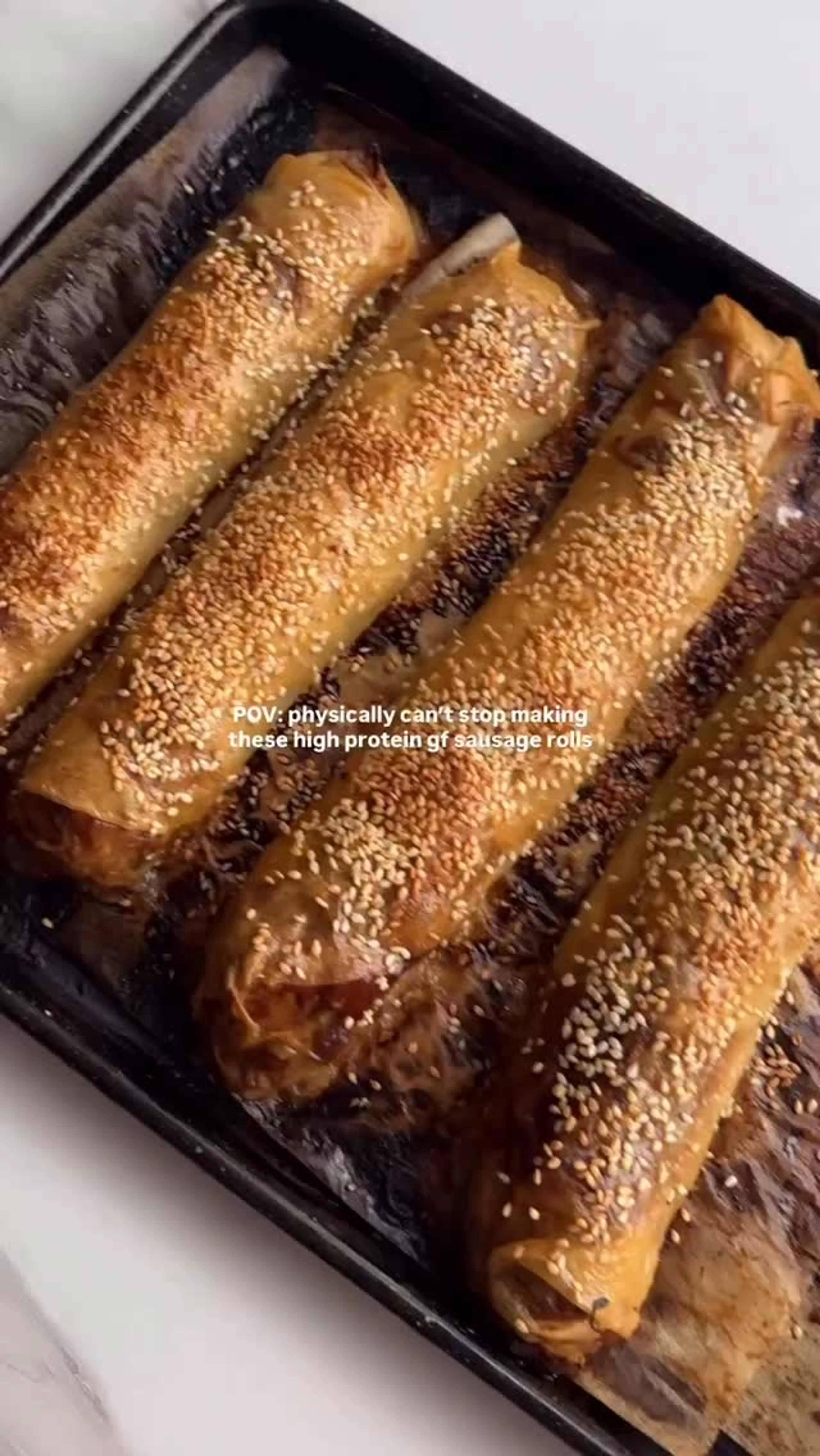 Rice Paper Sausage Rolls (300 Cals & 27g Protein Each