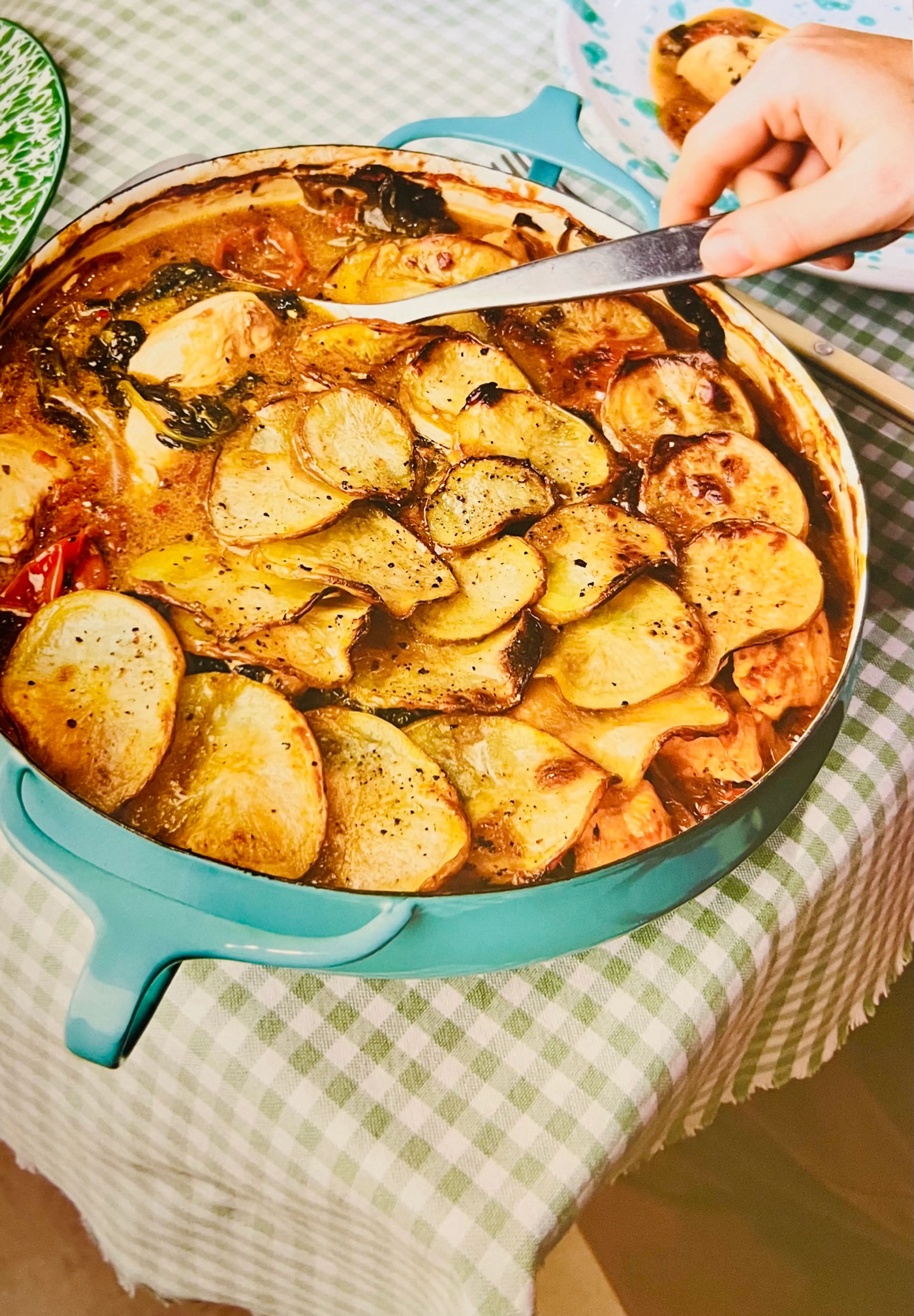 Tuscan Chicken and Spinach Hotpot